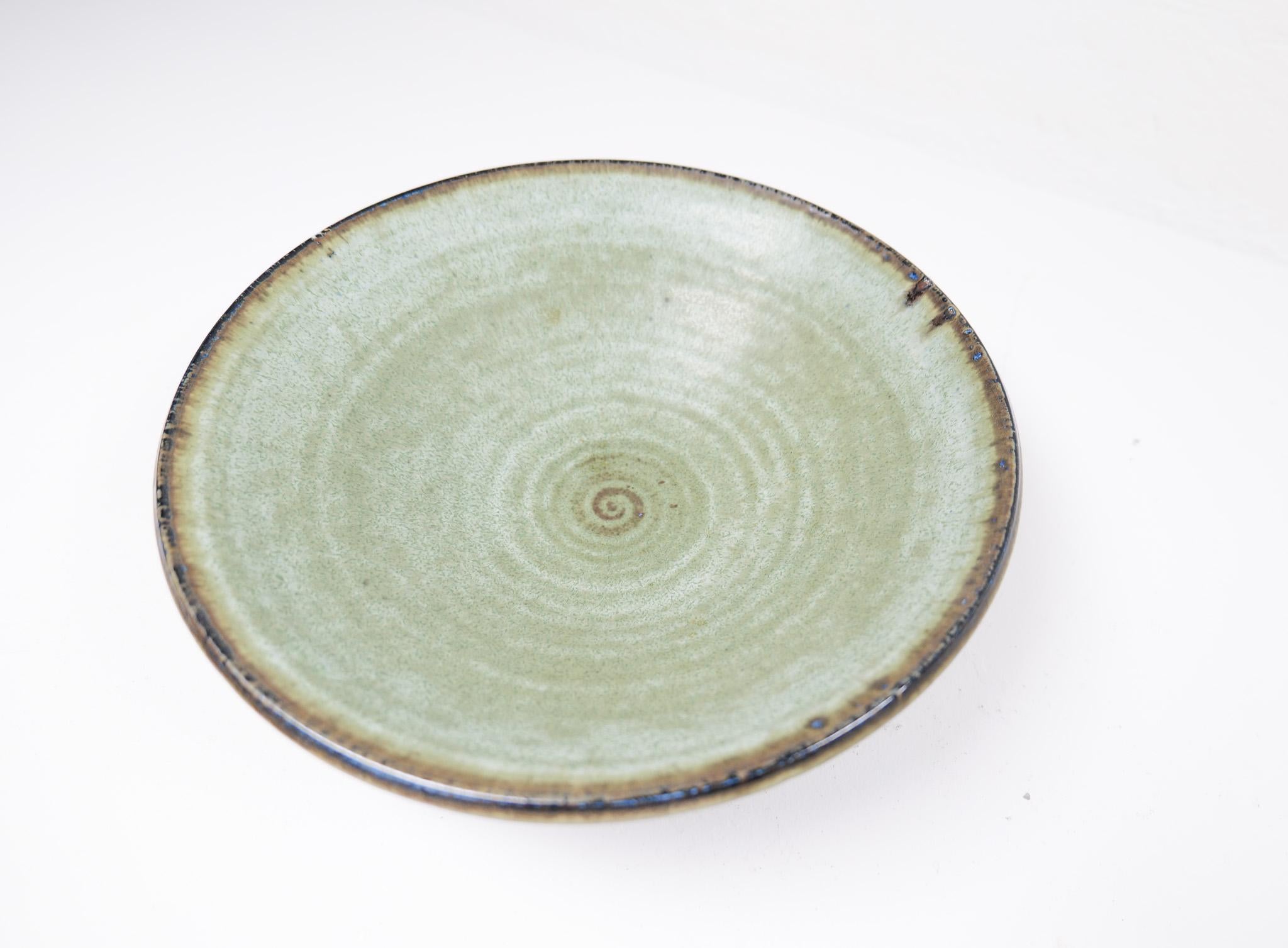 Midcentury Modern Unique Large Ceramic Bowl Carl-Harry Stålhane Rörstrand Sweden For Sale 2