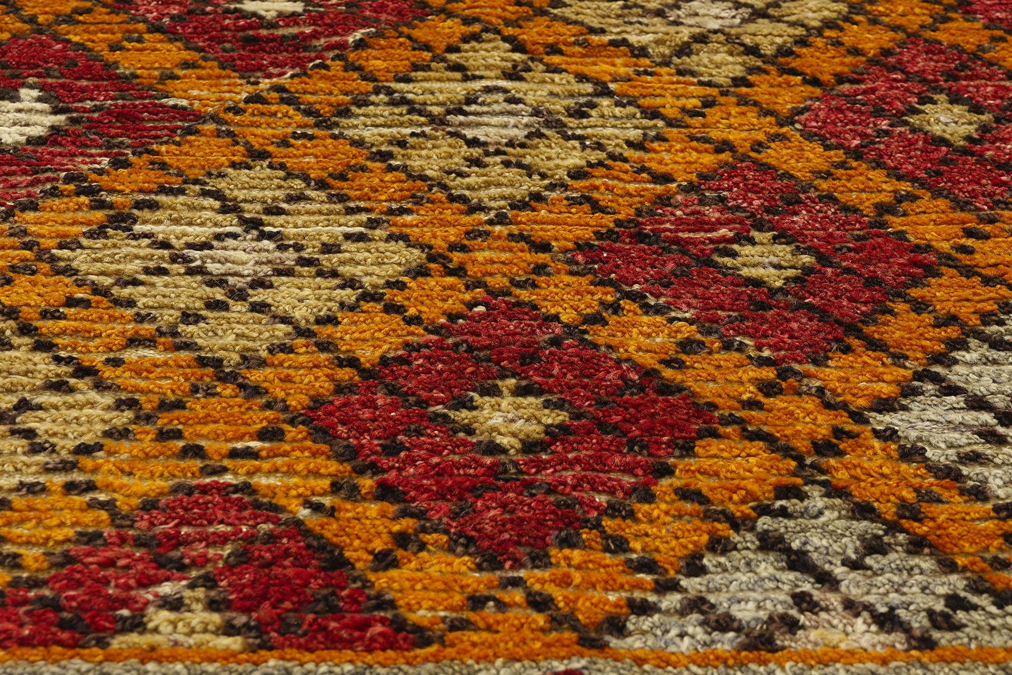 Moderner türkischer Oushak-Teppich aus der Jahrhundertmitte  im Zustand „Gut“ im Angebot in Dallas, TX