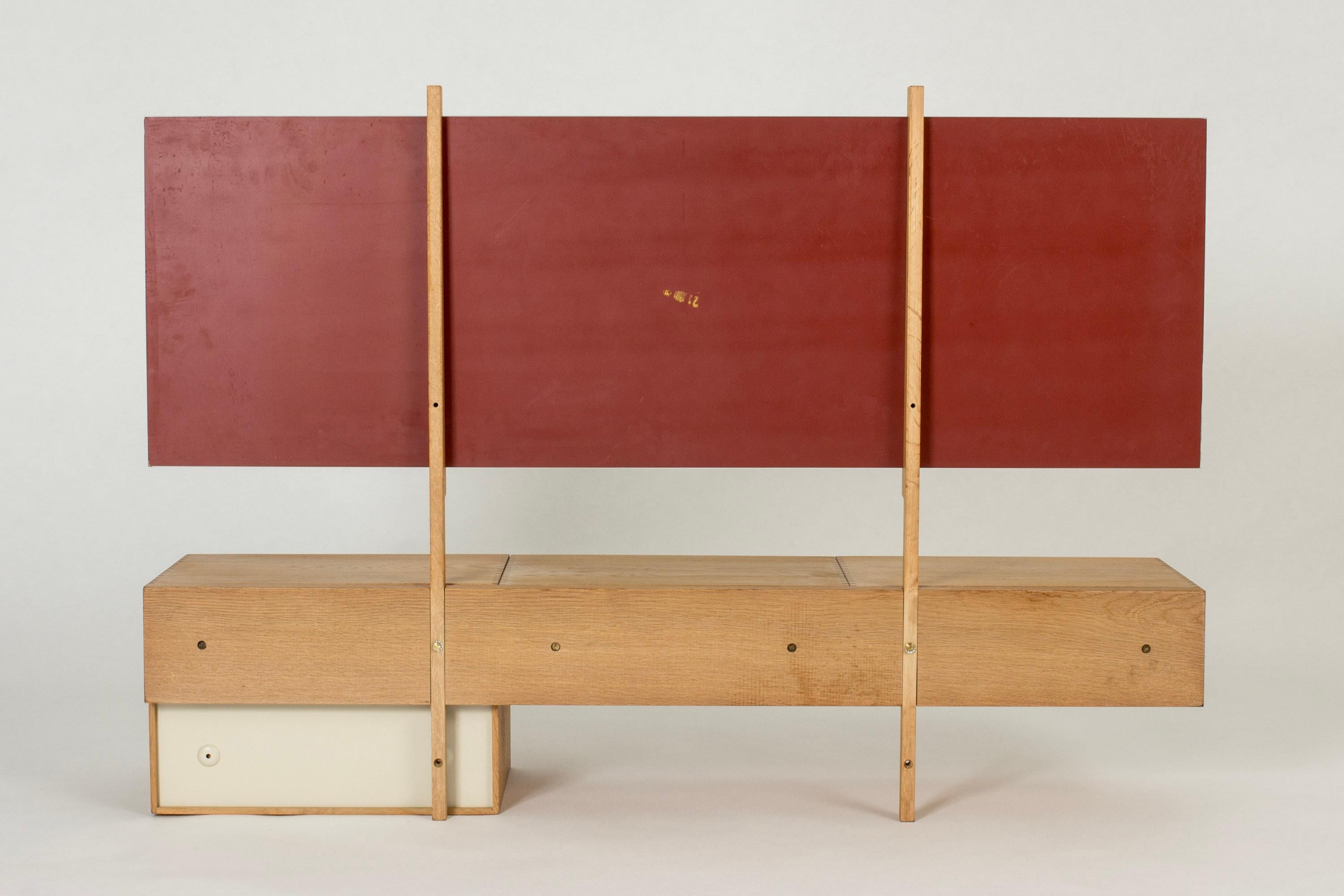 Midcentury Modern Wall Mounted Dressing Table from Luxus, Sweden, 1960s 4