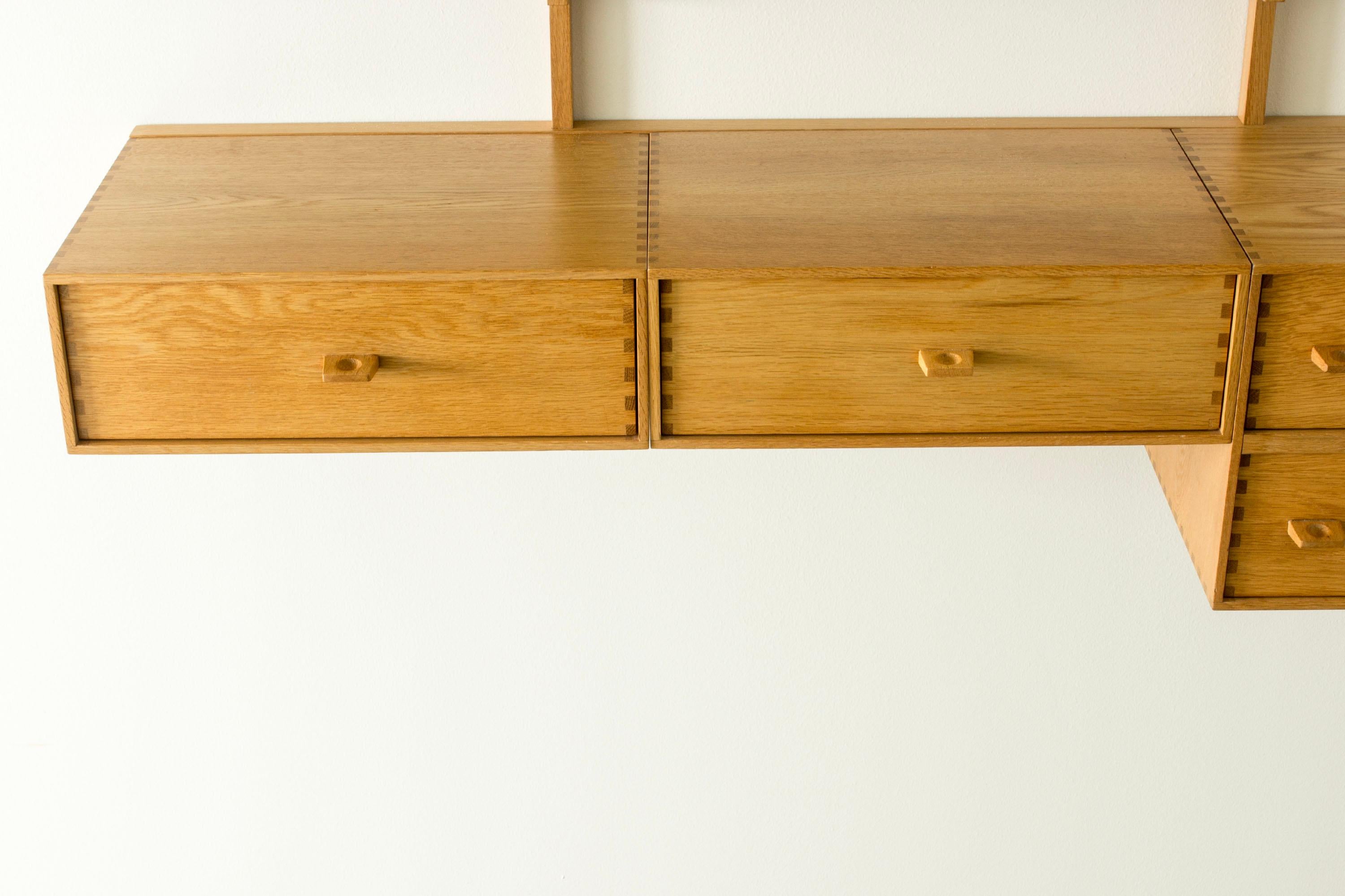 Scandinavian Modern Midcentury Modern Wall Mounted Dressing Table from Luxus, Sweden, 1960s For Sale