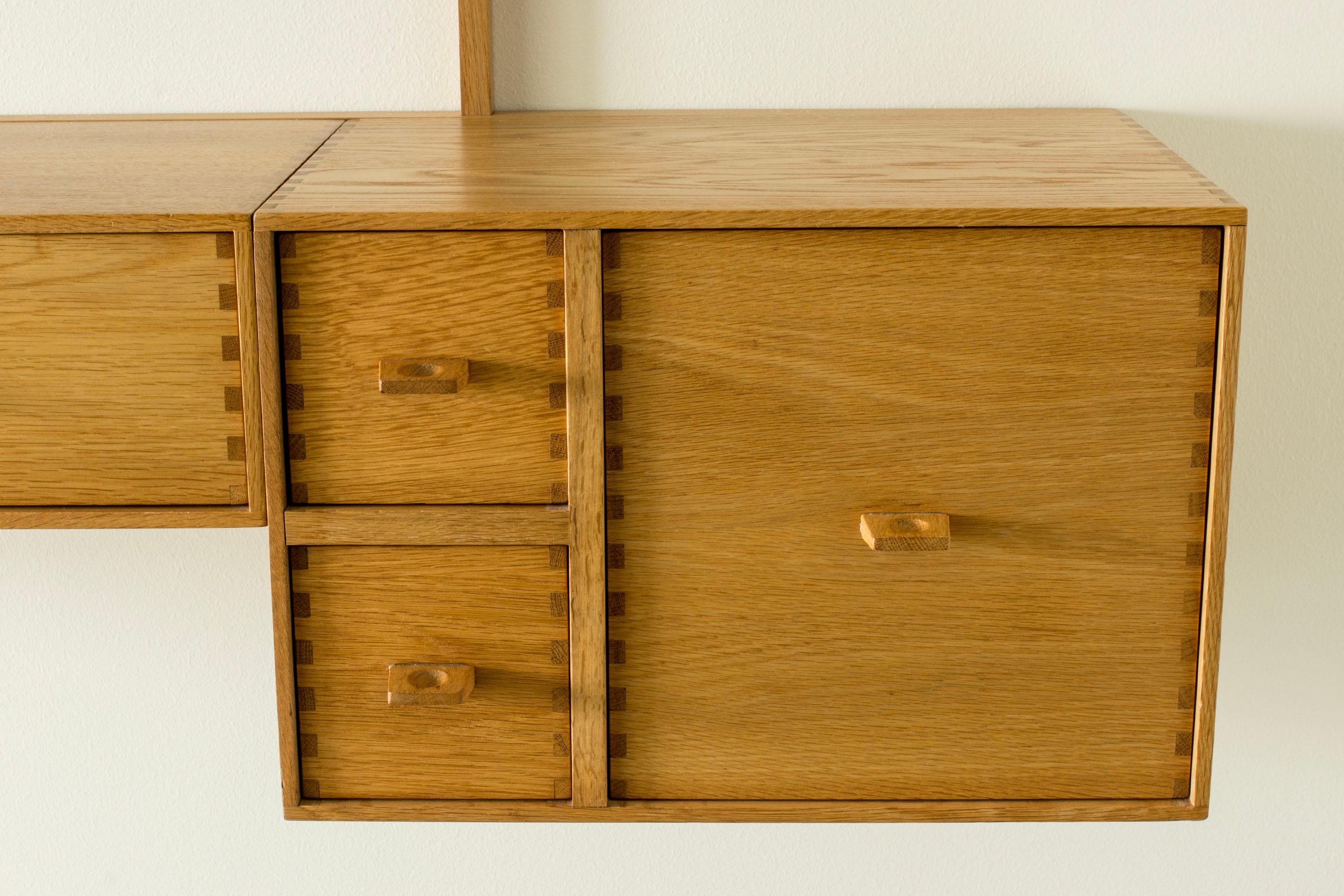 Swedish Midcentury Modern Wall Mounted Dressing Table from Luxus, Sweden, 1960s For Sale