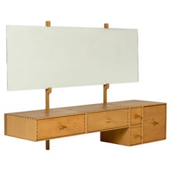 Midcentury Modern Wall Mounted Dressing Table from Luxus, Sweden, 1960s