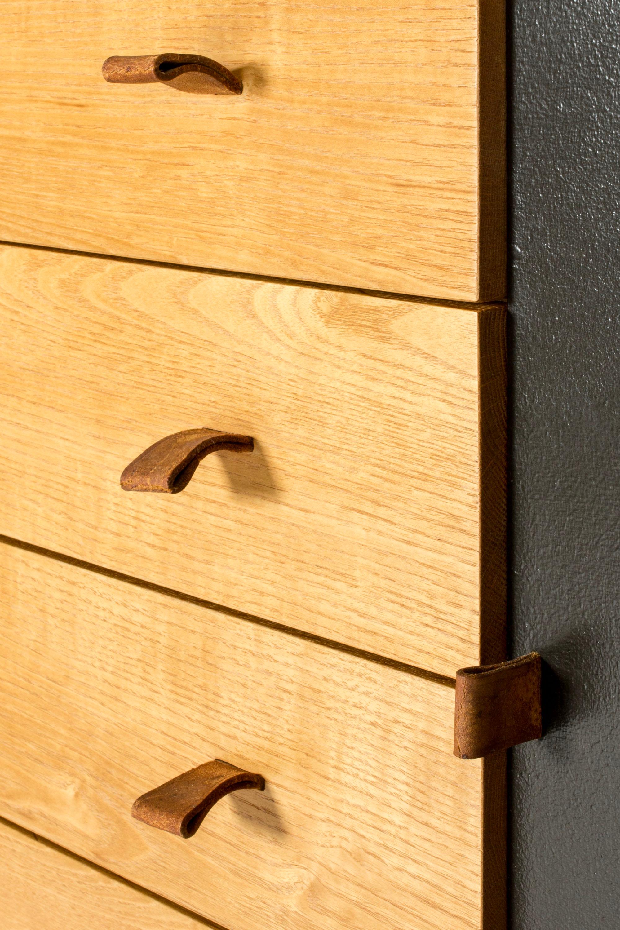 Midcentury Modern Wall Mounted Sideboard, Harbo Sølvsten, Denmark, 1960s In Good Condition For Sale In Stockholm, SE