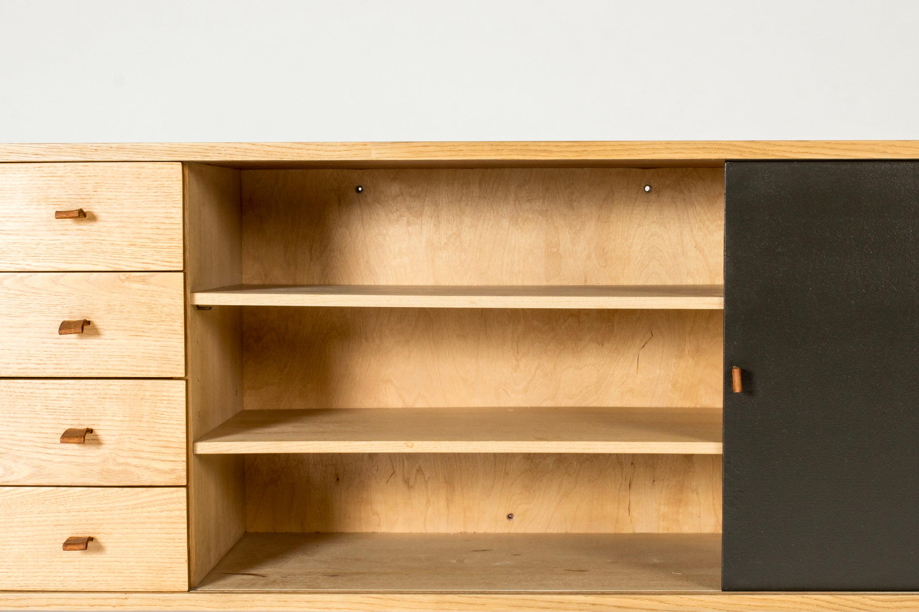 Midcentury Modern Wall Mounted Sideboard, Harbo Sølvsten, Denmark, 1960s For Sale 1