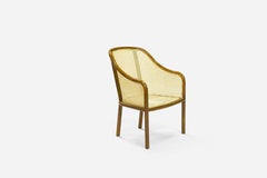 Mid-Century Modern Ward Bennett for Brickel Associates Style Cane Armchair