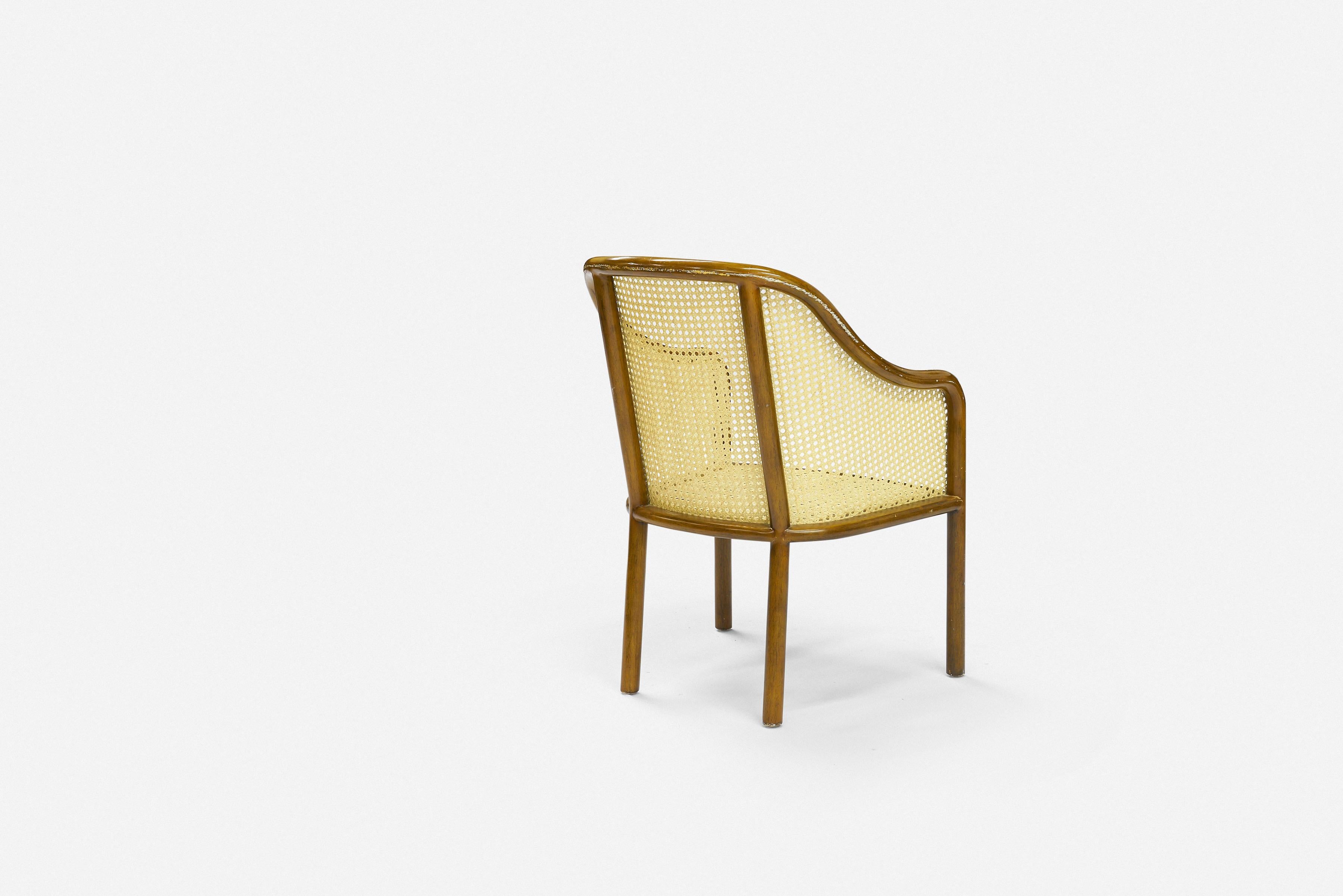 Mid-Century Modern Ward Bennett for Brickel Associates Style Cane Armchair For Sale 2