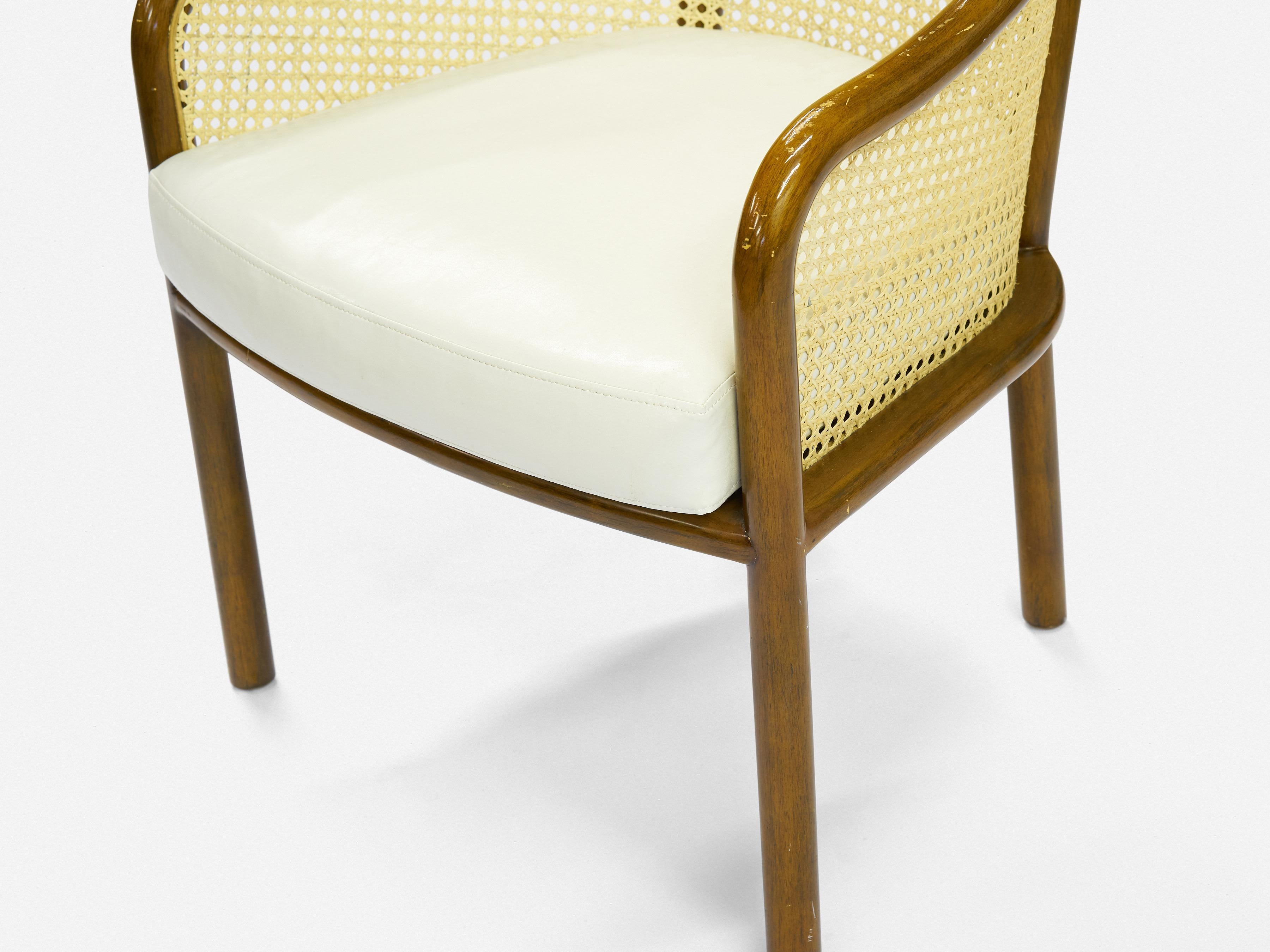 Mid-Century Modern Ward Bennett for Brickel Associates Style Cane Armchair For Sale 3