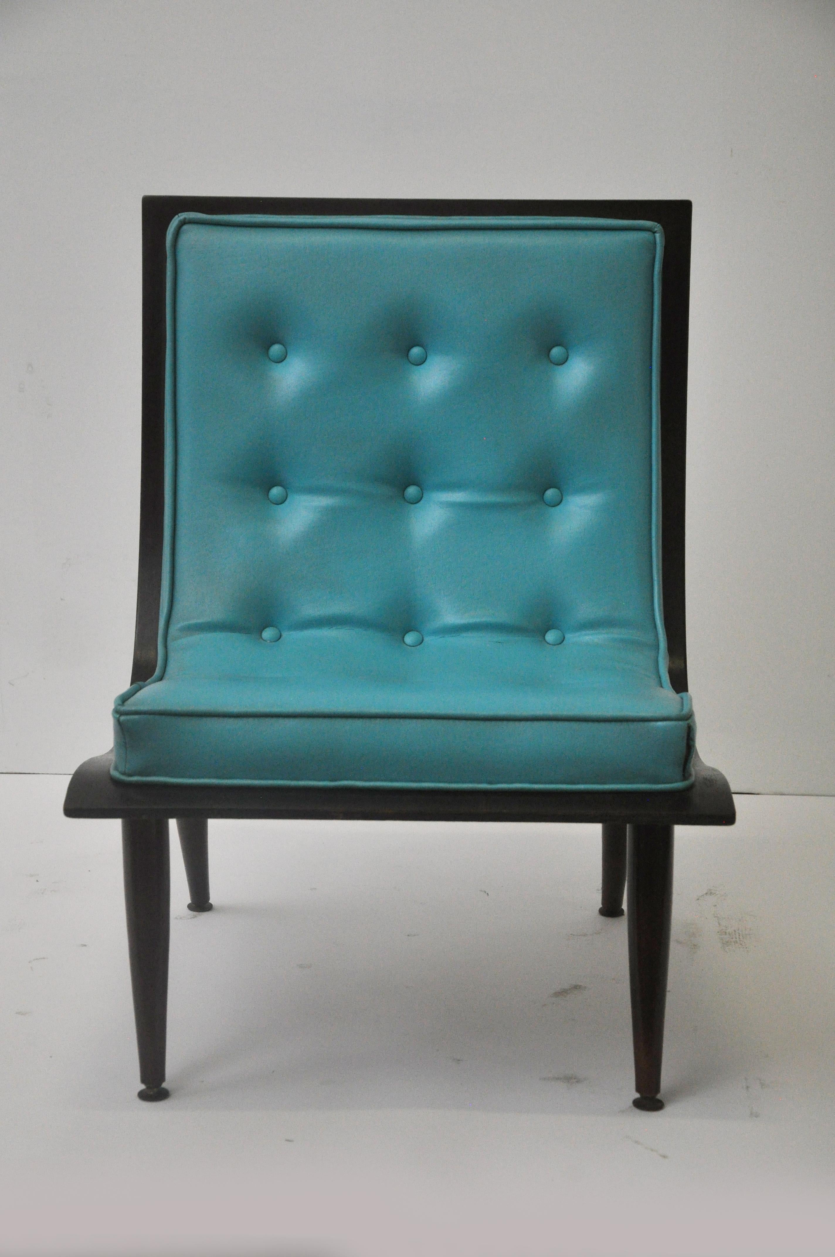 scoop chair mid century