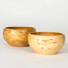Midcentury Modern Wooden Bowls by Gösta Israelsson, Sweden, 1950s