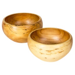 Ciotole in legno moderne di Gösta Israelsson, Svezia, anni '50