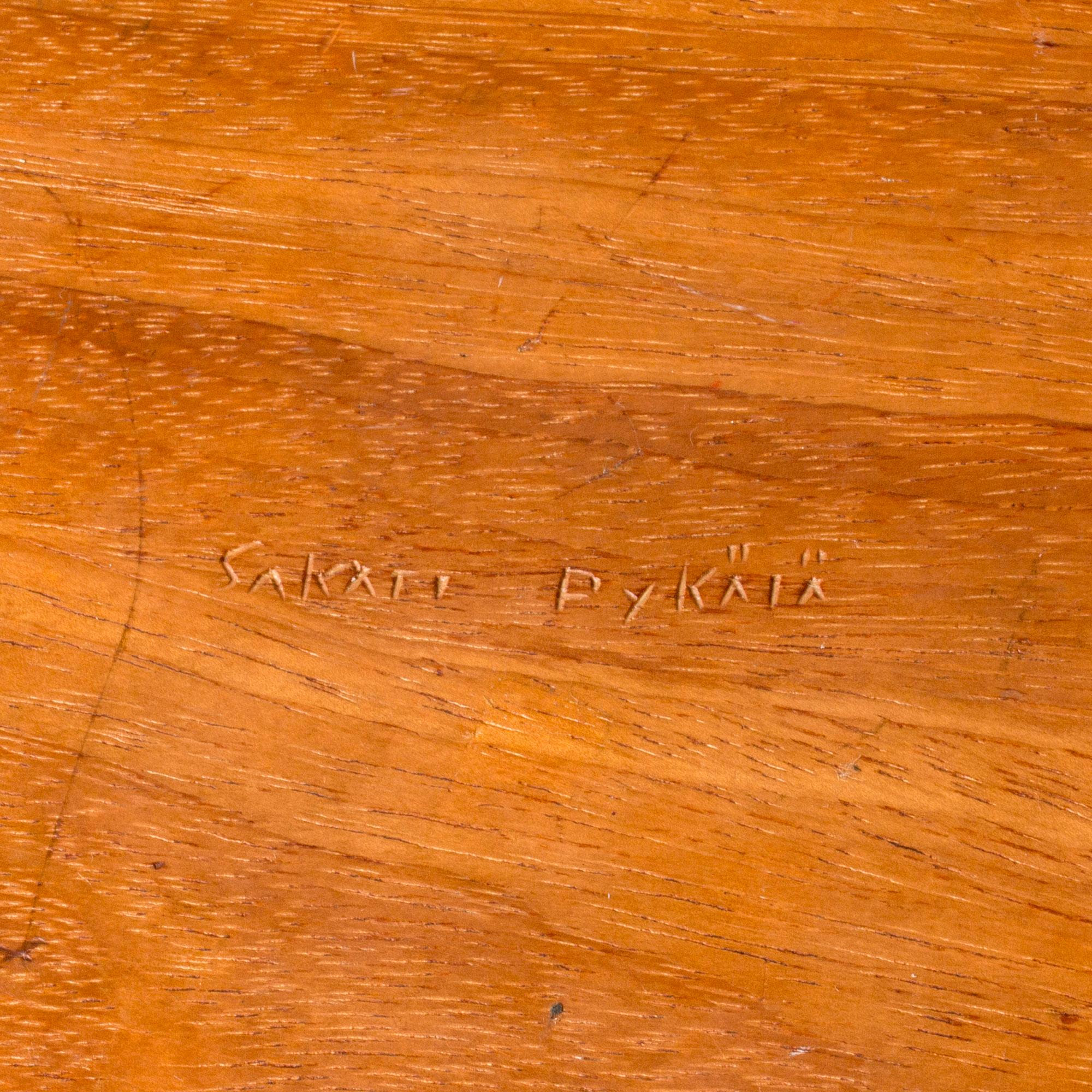 Teak Vassoio in legno di Sakari Pykälä, Finlandia, 1960 in vendita