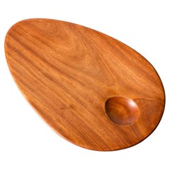 Plato de madera moderno de mediados de siglo de Sakari Pykälä, Finlandia, años 60