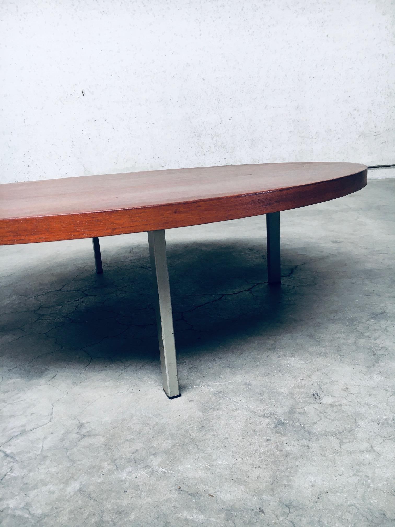 Midcentury Modern XL Round Coffee Table by Pastoe, Netherlands 1960's For Sale 5