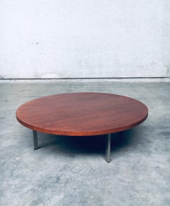 Midcentury Modern XL Round Coffee Table by Pastoe, Netherlands 1960's