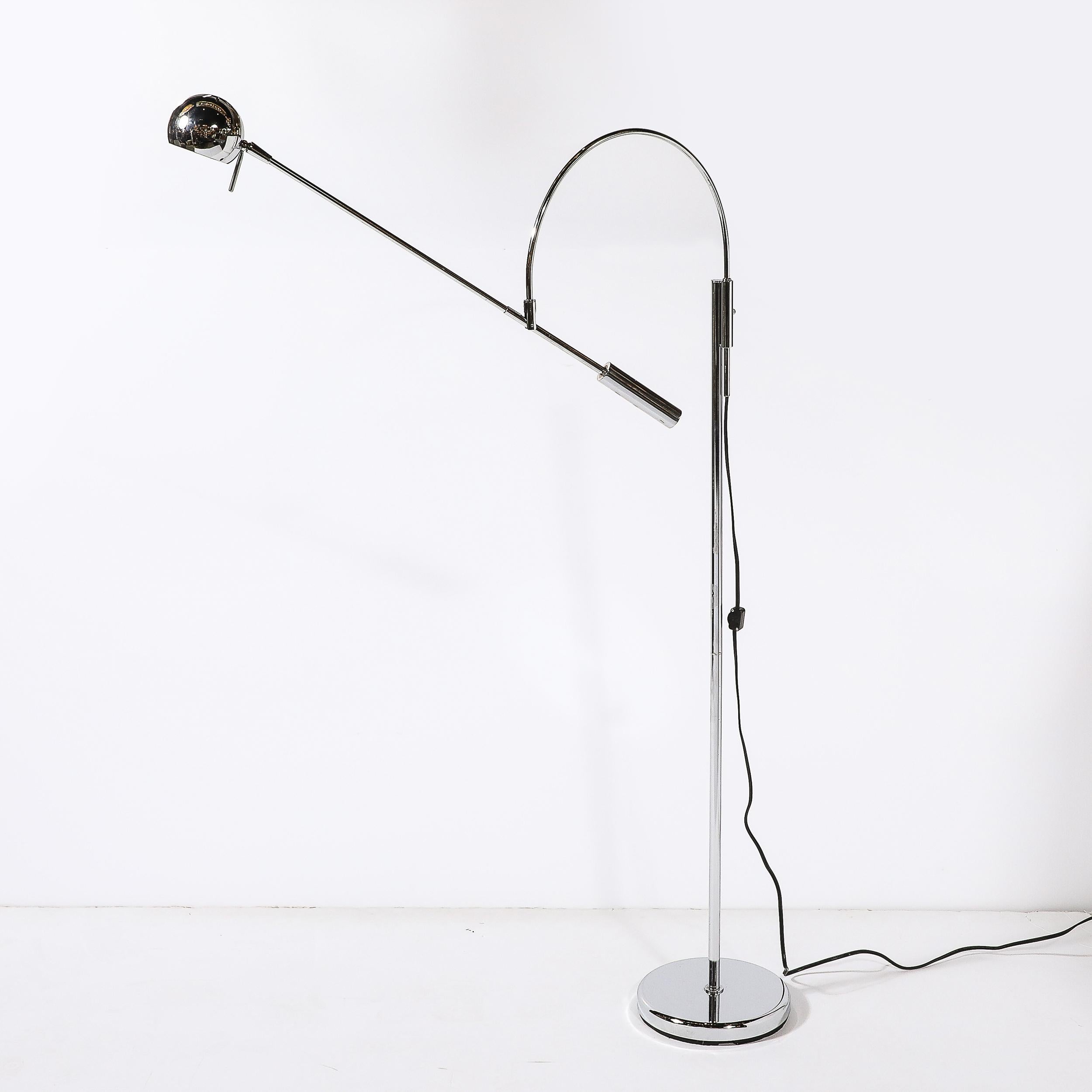 This sleek and dynamic Mid-Century Modernist Articulating 