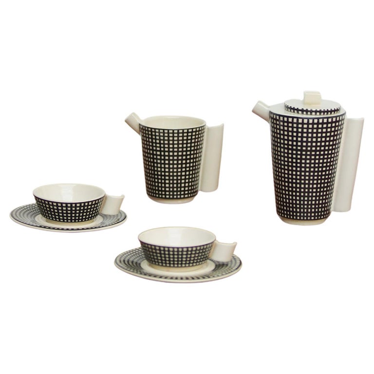 Midcentury Modernist Coffee Tea Set by Rometti Umbertide Italy 1947 at ...