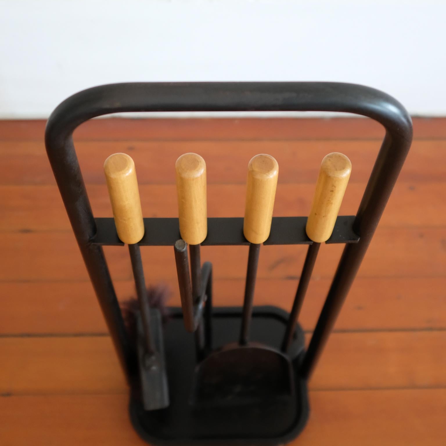 Midcentury Modernist Fireplace Tools, 1960s For Sale 1