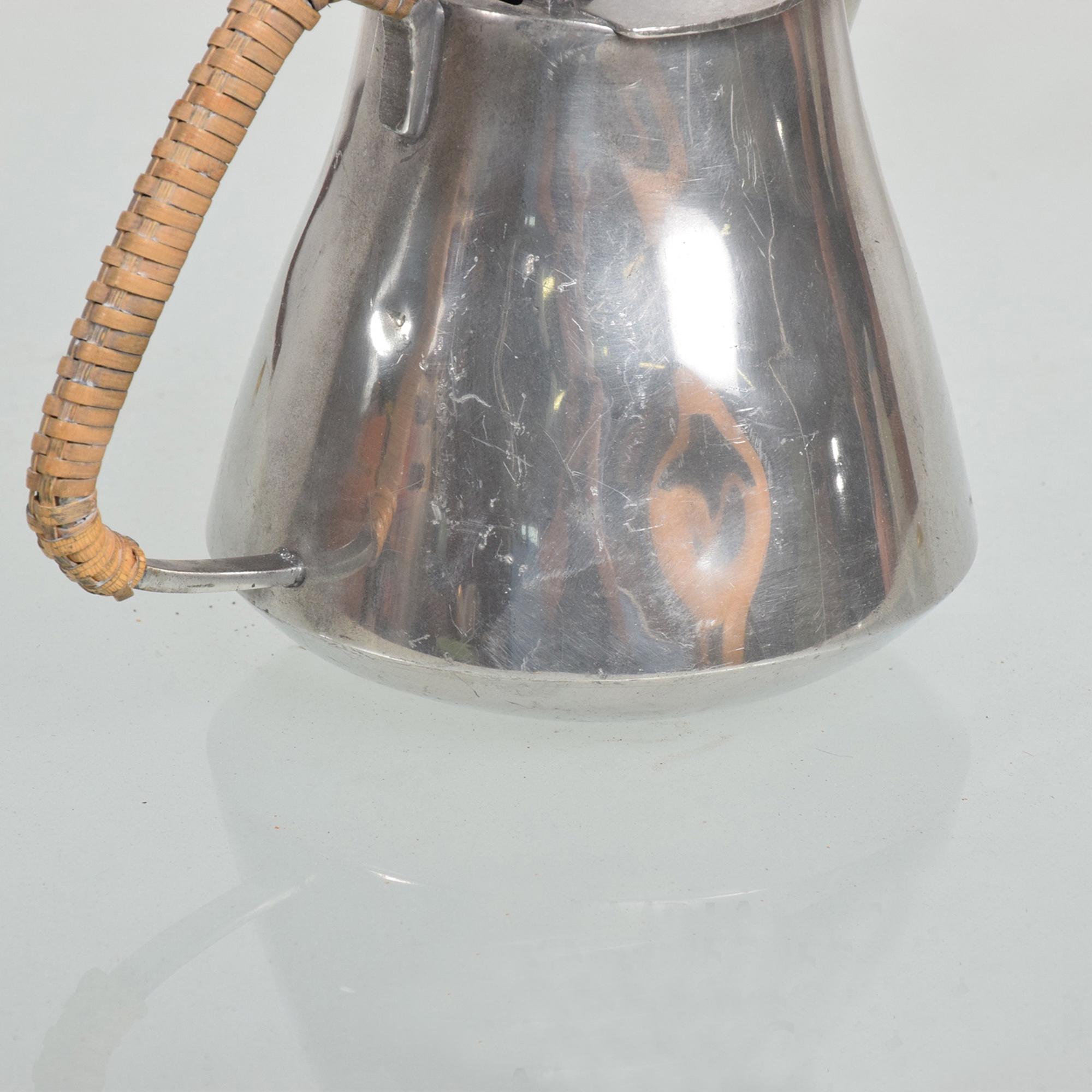 American Mid-Century Modernist Pewter Creamer Milk Pitcher by Fred Dodson Fabulous, 1960s
