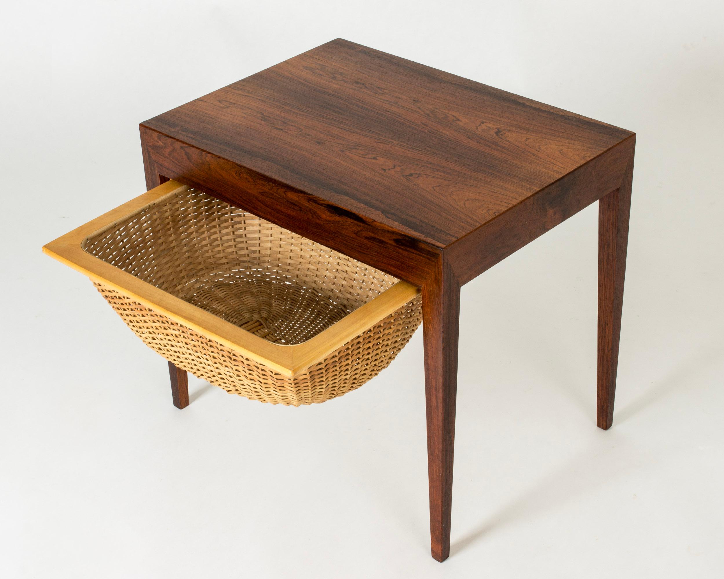 Mid-20th Century Midcentury Modernist Side Table by Severin Hansen, Haslev, Denmark, 1950s For Sale