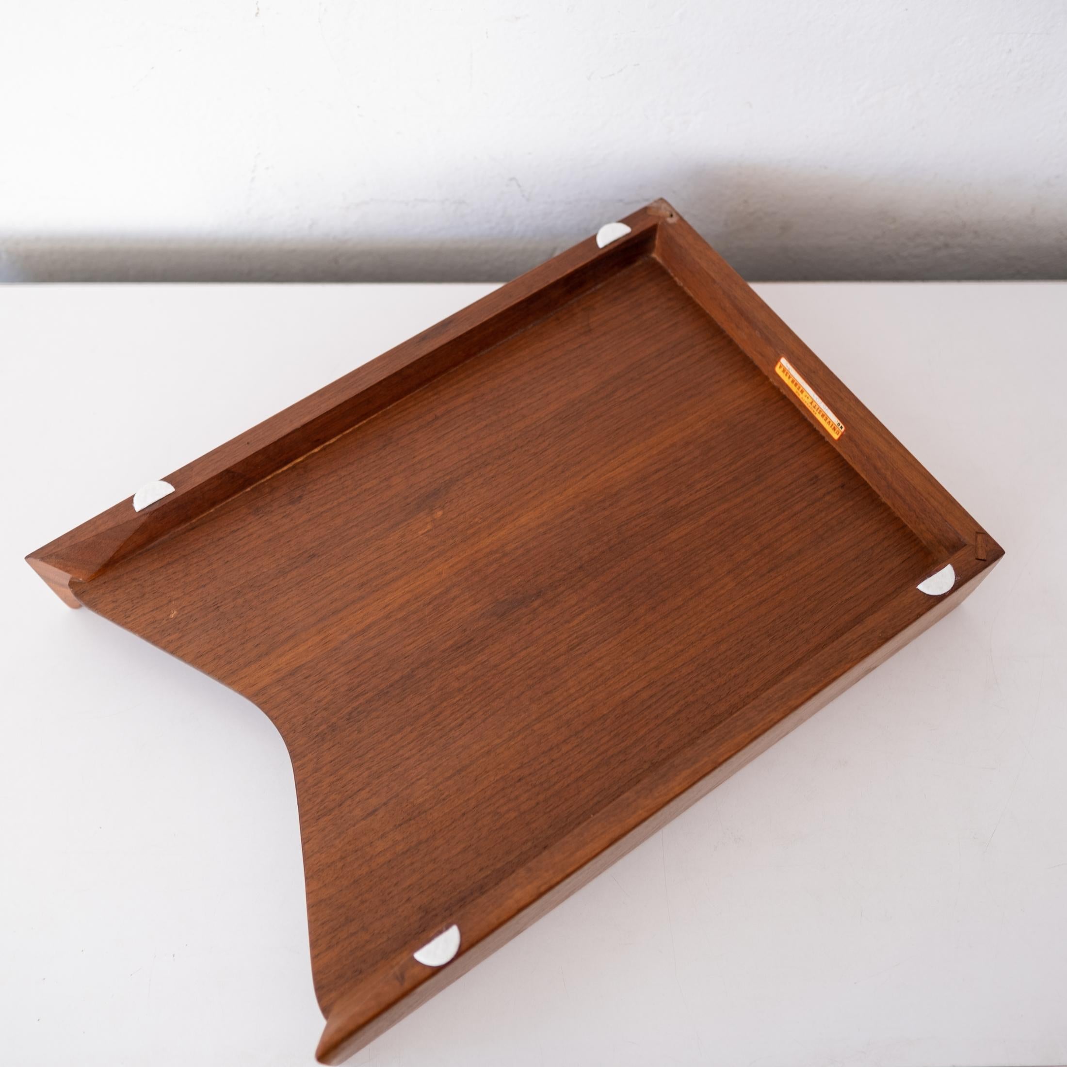 Midcentury Modernist Walnut Letter Tray 5