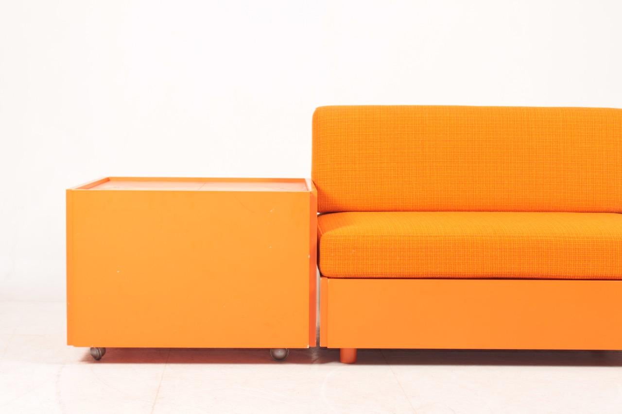 Midcentury Modular Sofa and Bar Table, Designed by Verner Panton, 1970s 8