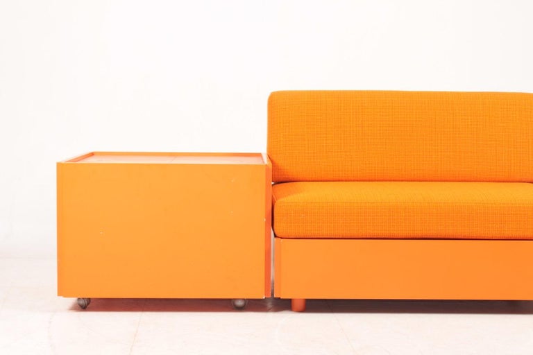Midcentury Modular Sofa and Bar Table, Designed by Verner Panton, 1970s For Sale 8