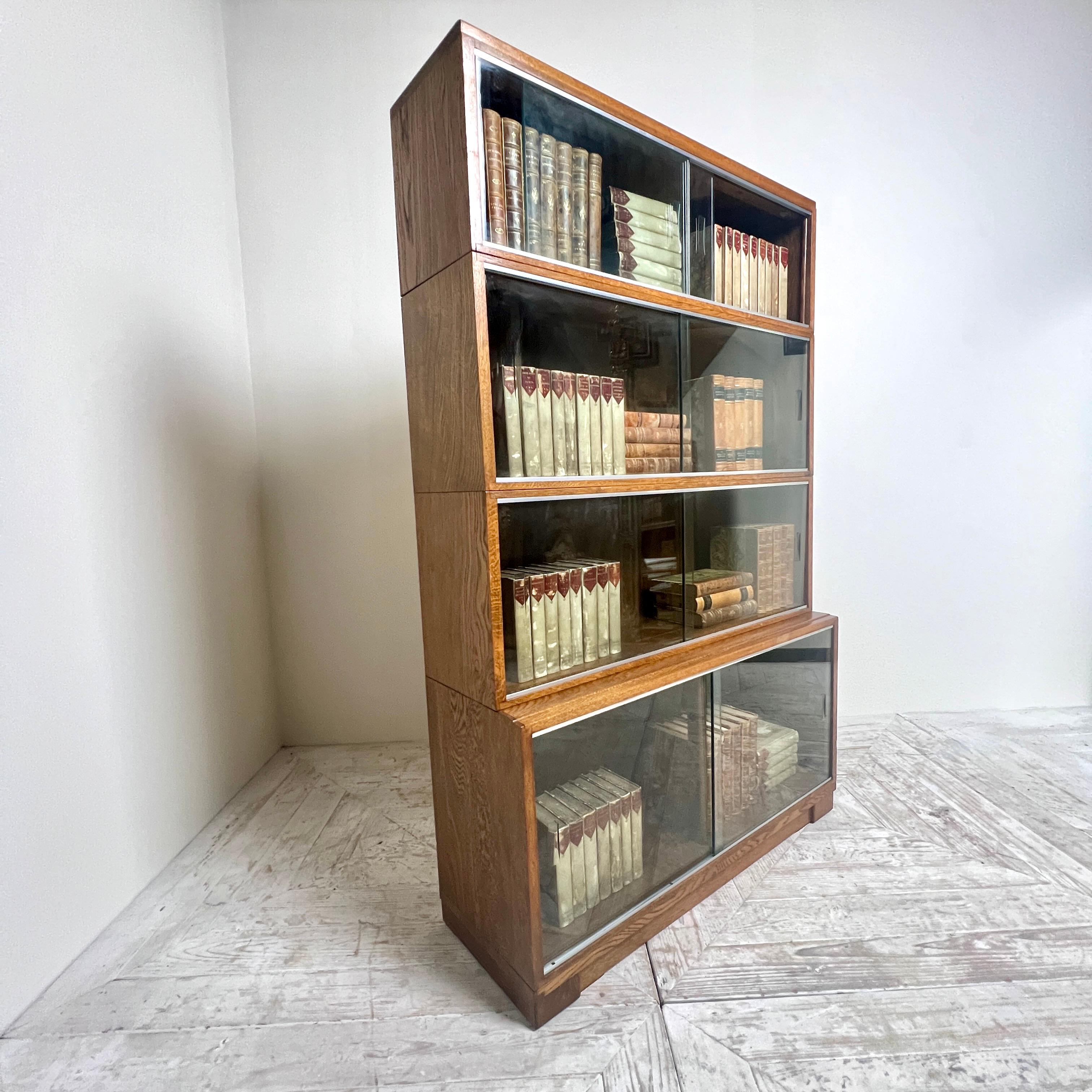 Inglese Libreria impilabile modulare Midcentury di Minty of Oxford in vendita