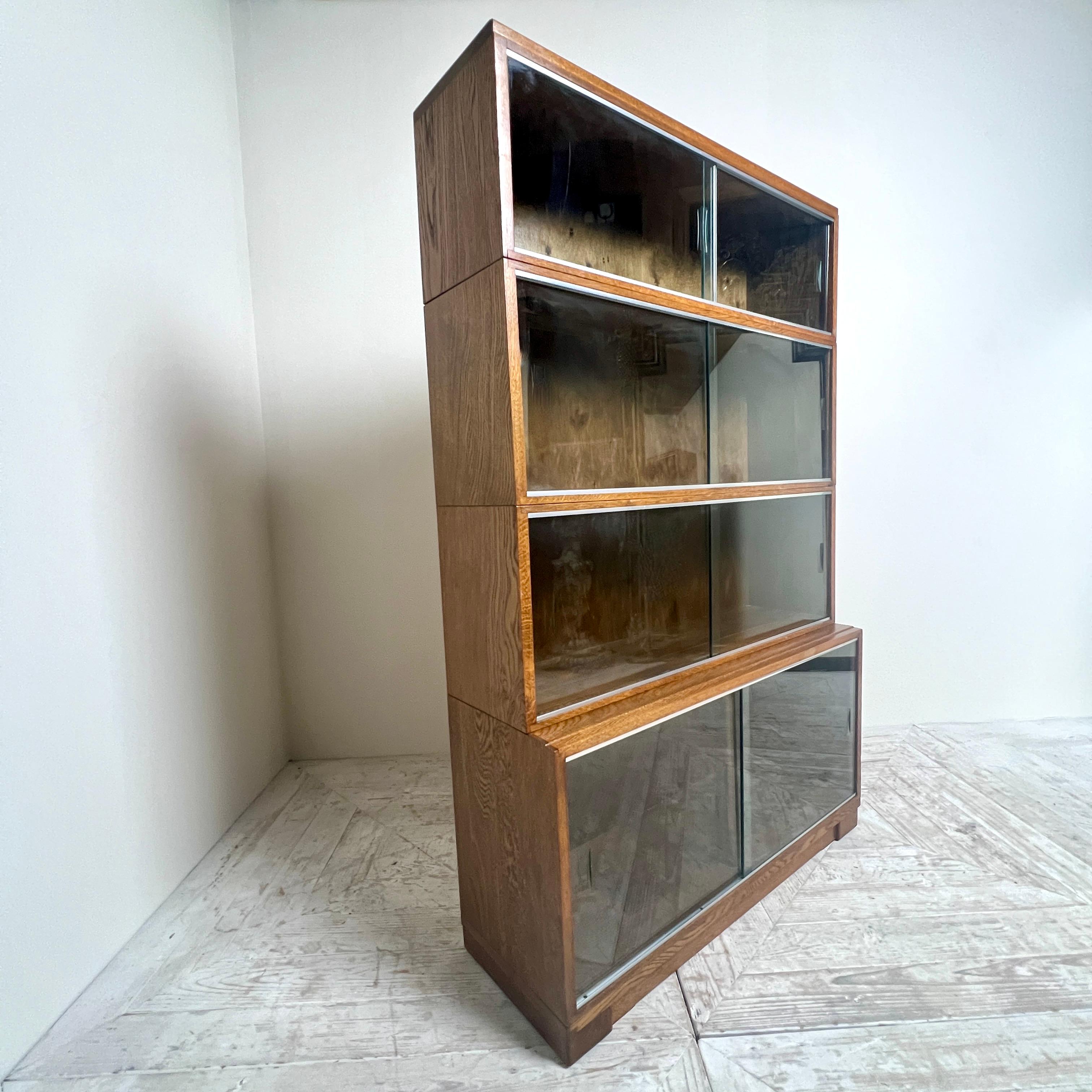 Vetro Libreria impilabile modulare Midcentury di Minty of Oxford in vendita