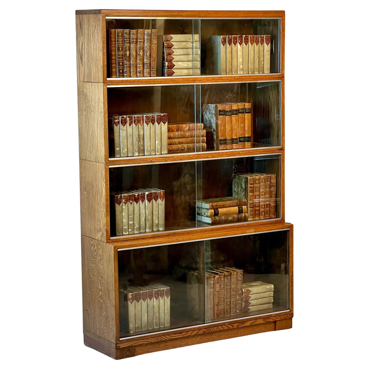 Midcentury Modular Stacking Bookcase By Minty Of Oxford For Sale at 1stDibs