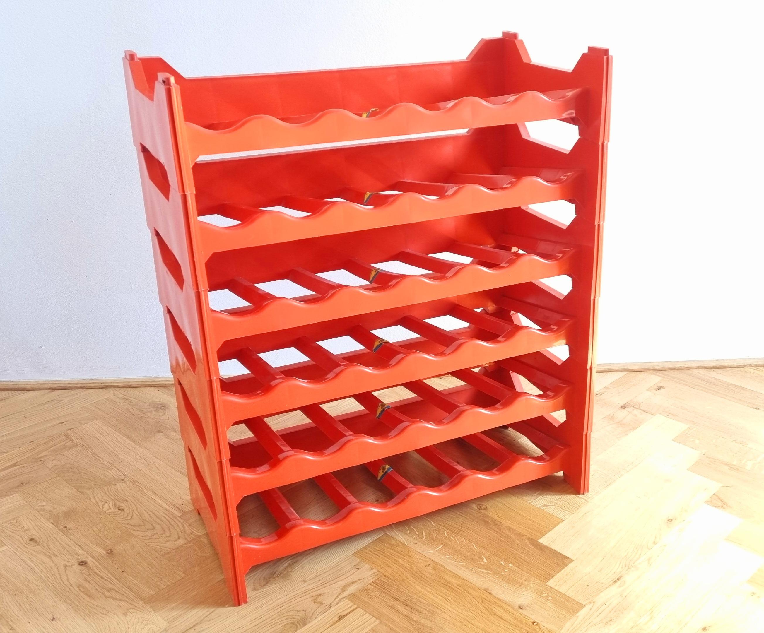 Midcentury Modular Wine Rack or Stand, Italy, 1970s For Sale 3