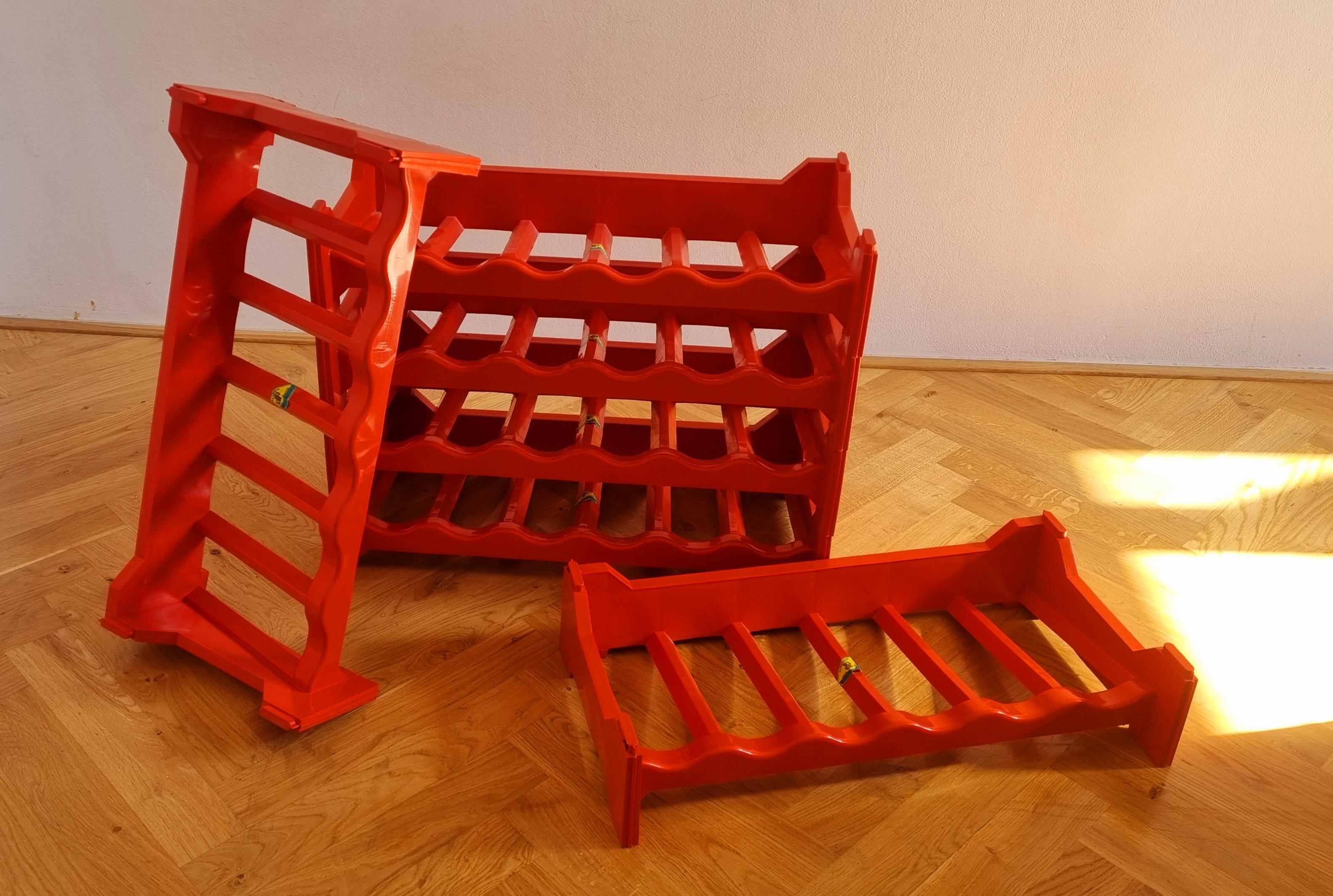 Midcentury Modular Wine Rack or Stand, Italy, 1970s For Sale 6