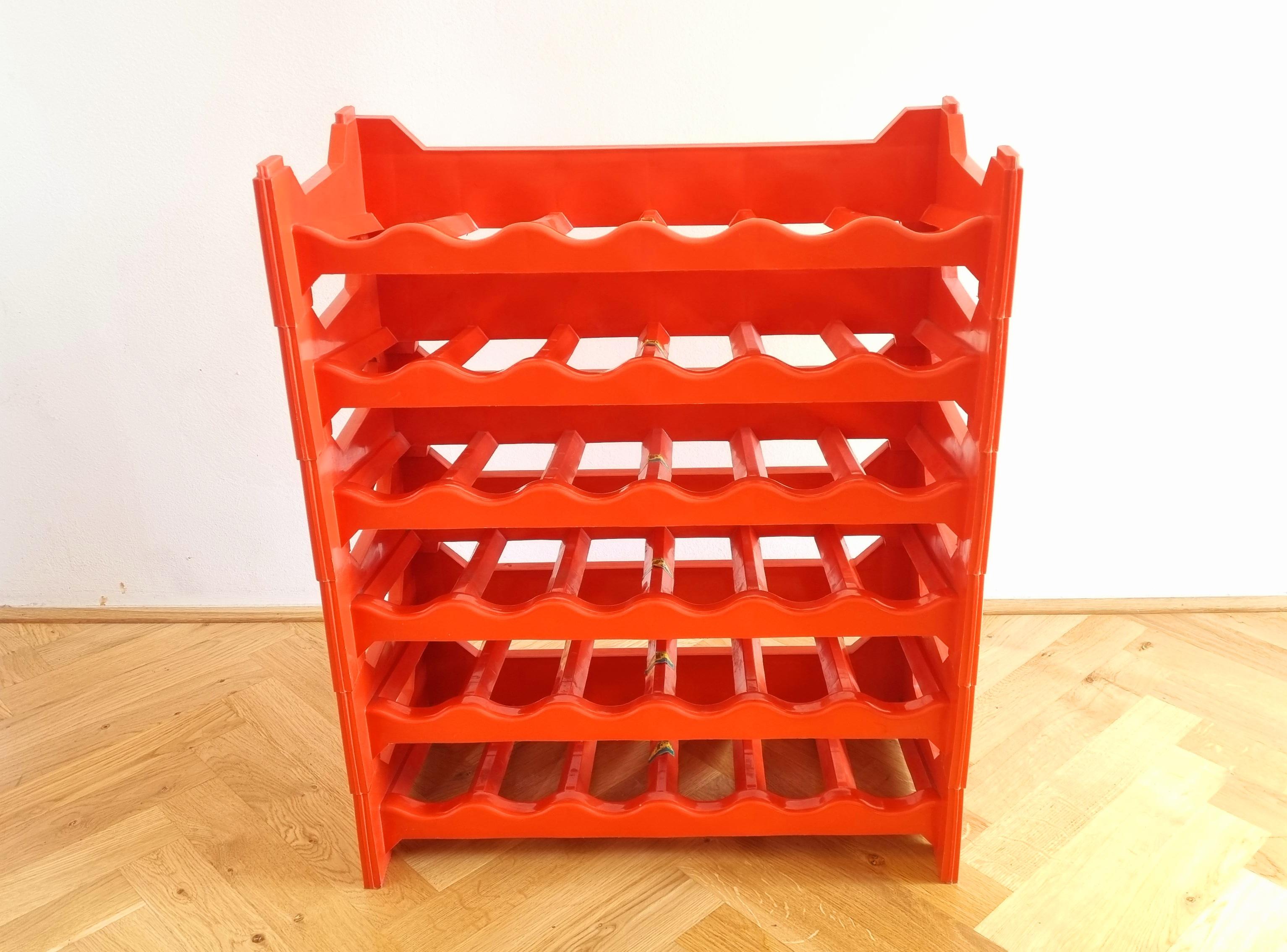 Midcentury Modular Wine Rack or Stand, Italy, 1970s For Sale 1