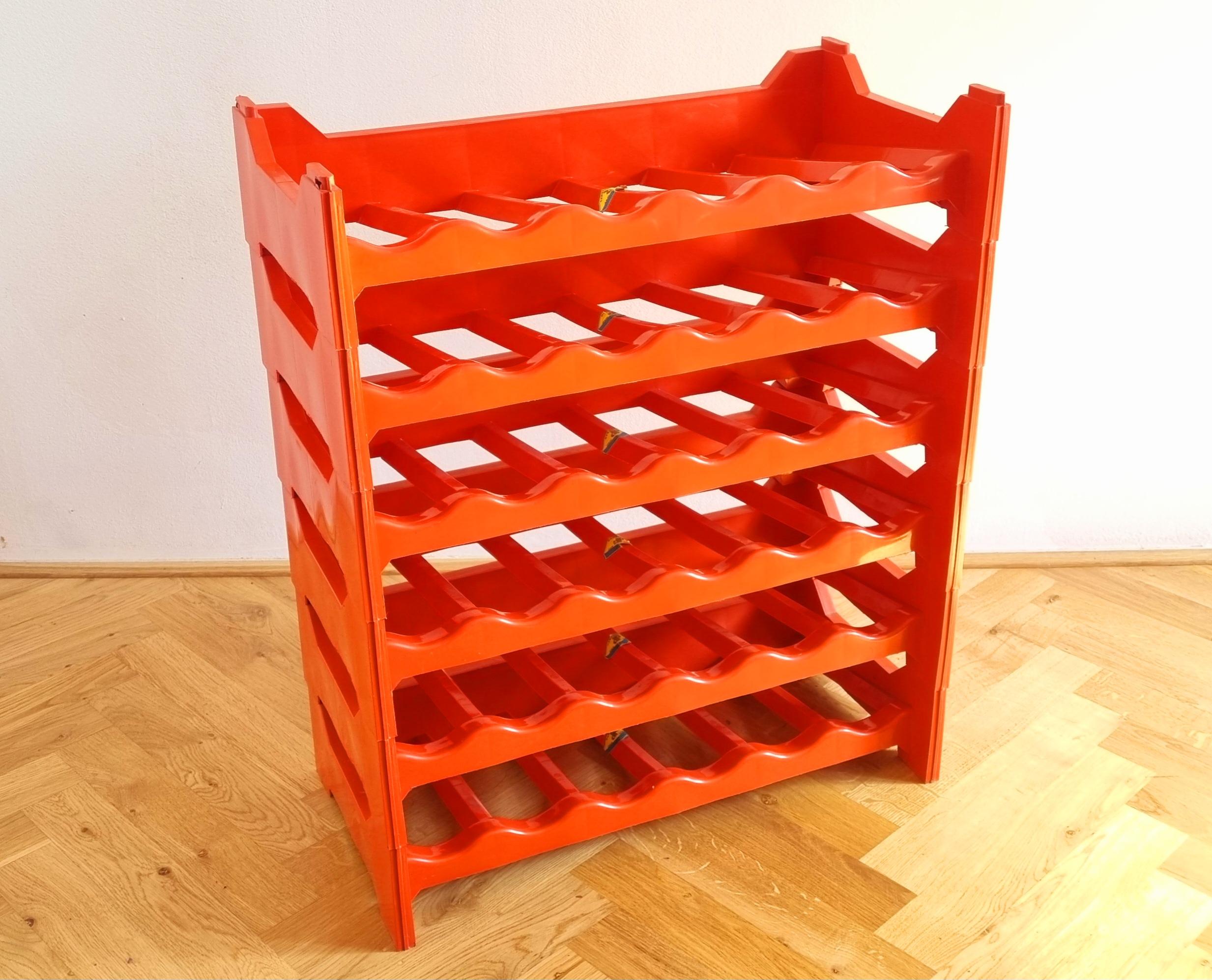 Midcentury Modular Wine Rack or Stand, Italy, 1970s For Sale 2