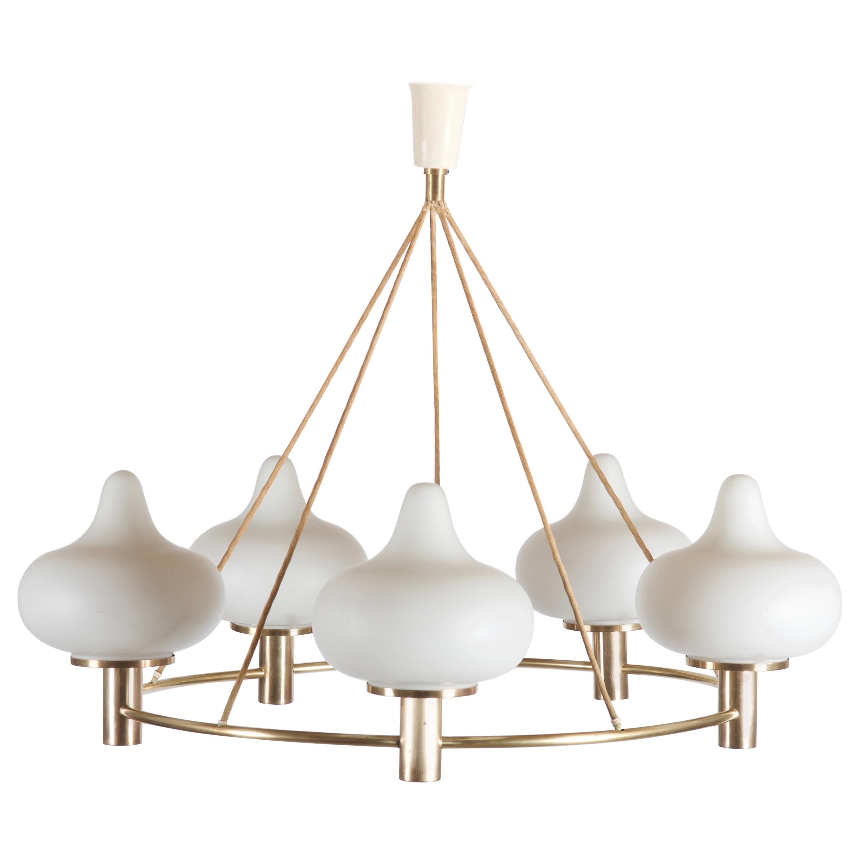 Lampadario di metà secolo di Mogens Hammer & Henning Moldenhawer per Louis Poulsen in vendita