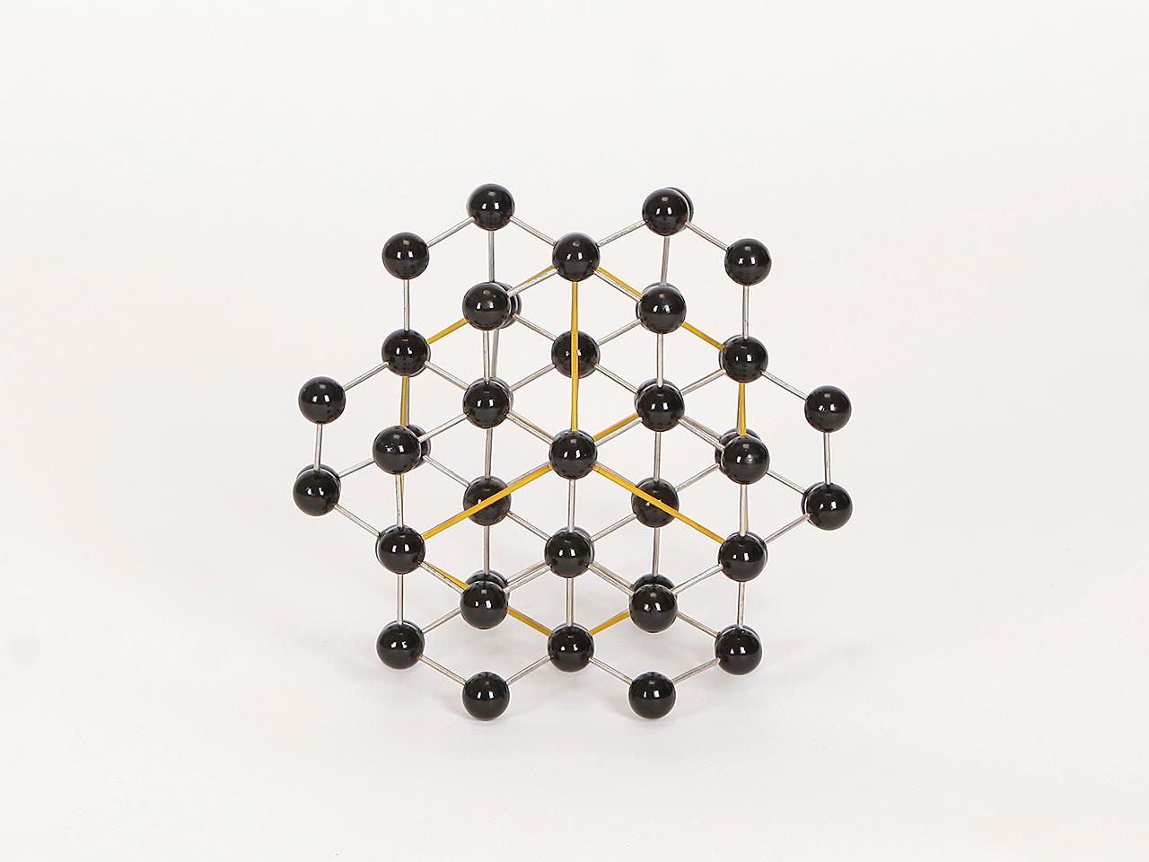 Metal Midcentury Molecular Models Set from the 1950s, 7 Pieces For Sale