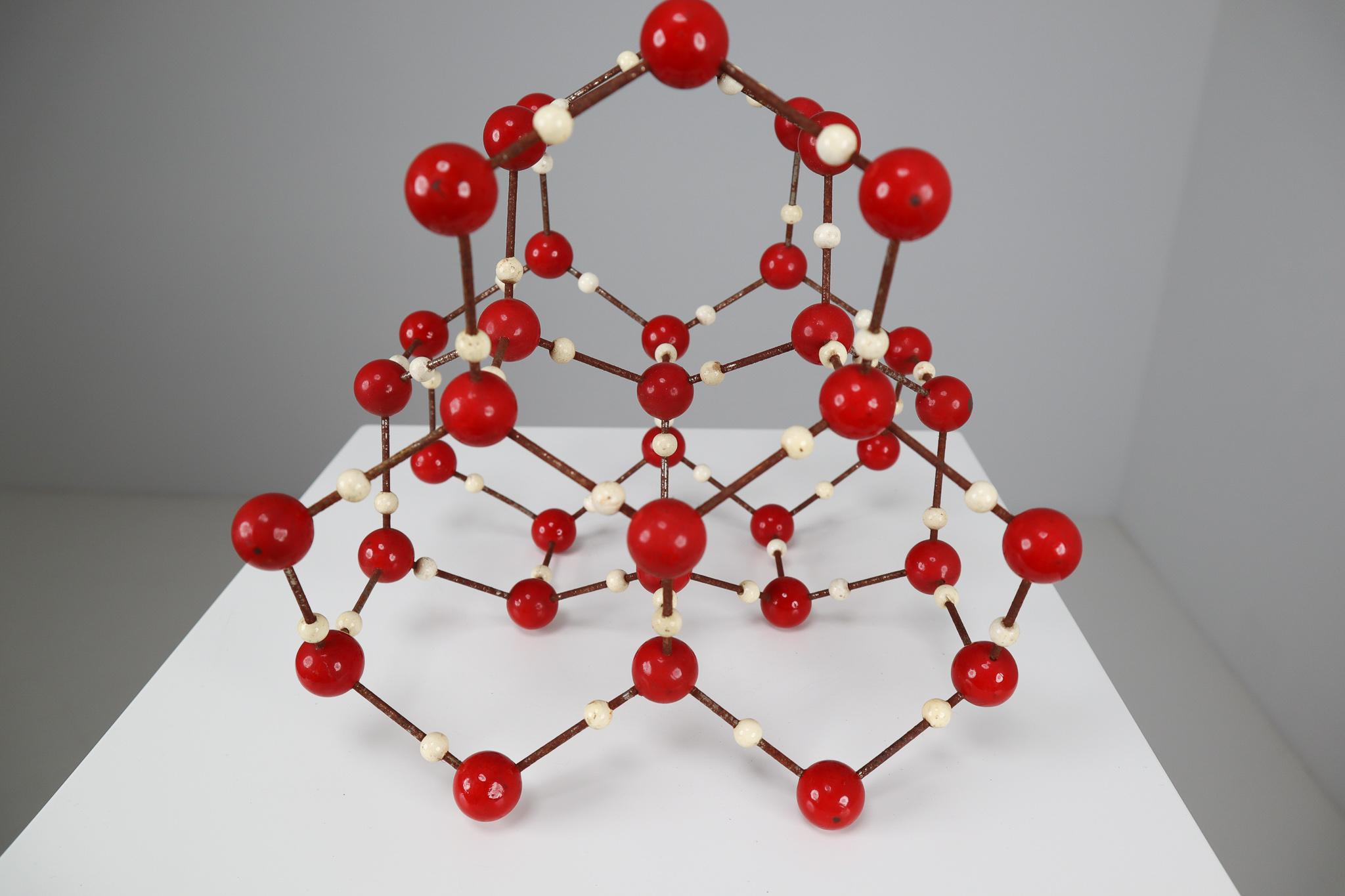 20th Century Midcentury Molecular Structure for Didactic Purposes Made in the 1950s