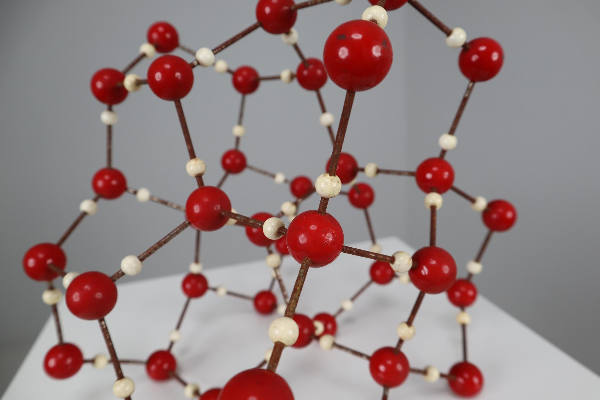 Metal Midcentury Molecular Structure for Didactic Purposes Made in the 1950s