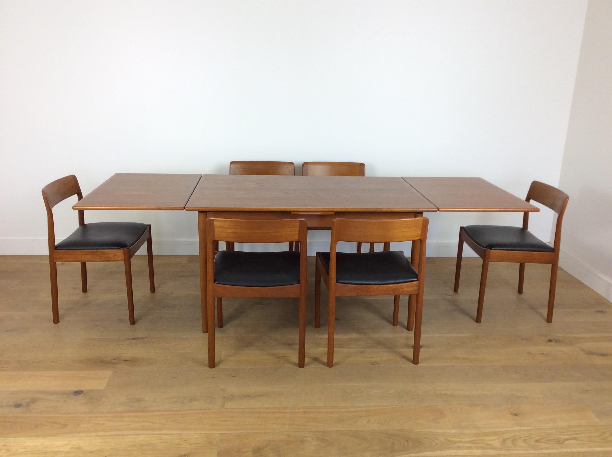 Mid-Century Modern Midcentury Moller Dining Table and Chairs