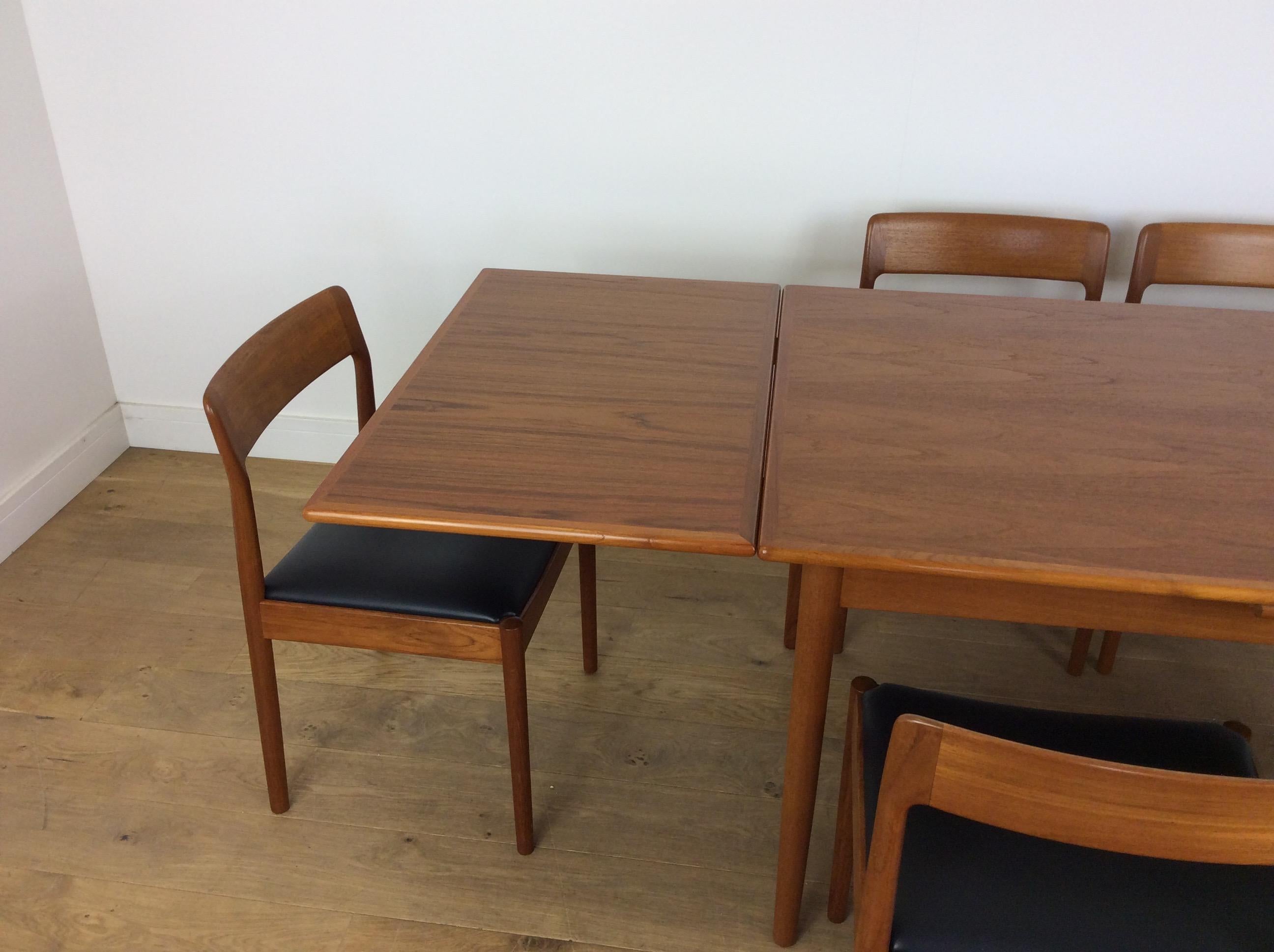 20th Century Midcentury Moller Dining Table and Chairs