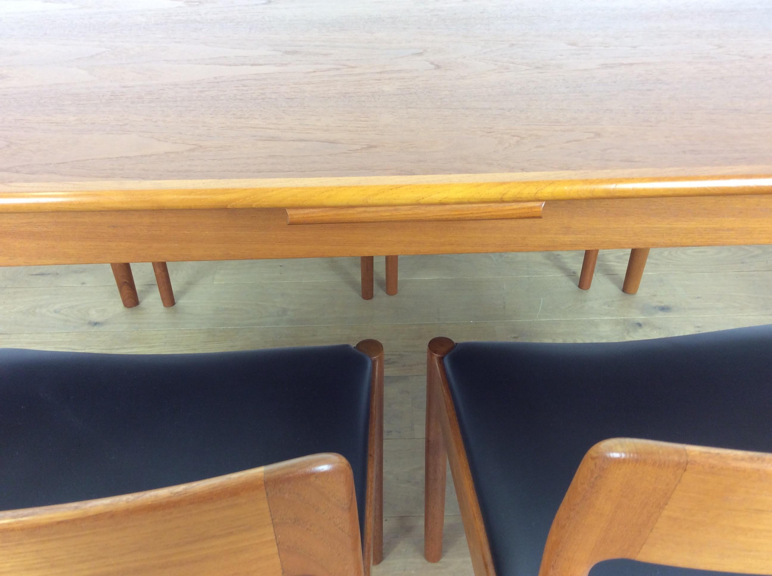 Midcentury Moller Dining Table and Chairs 1