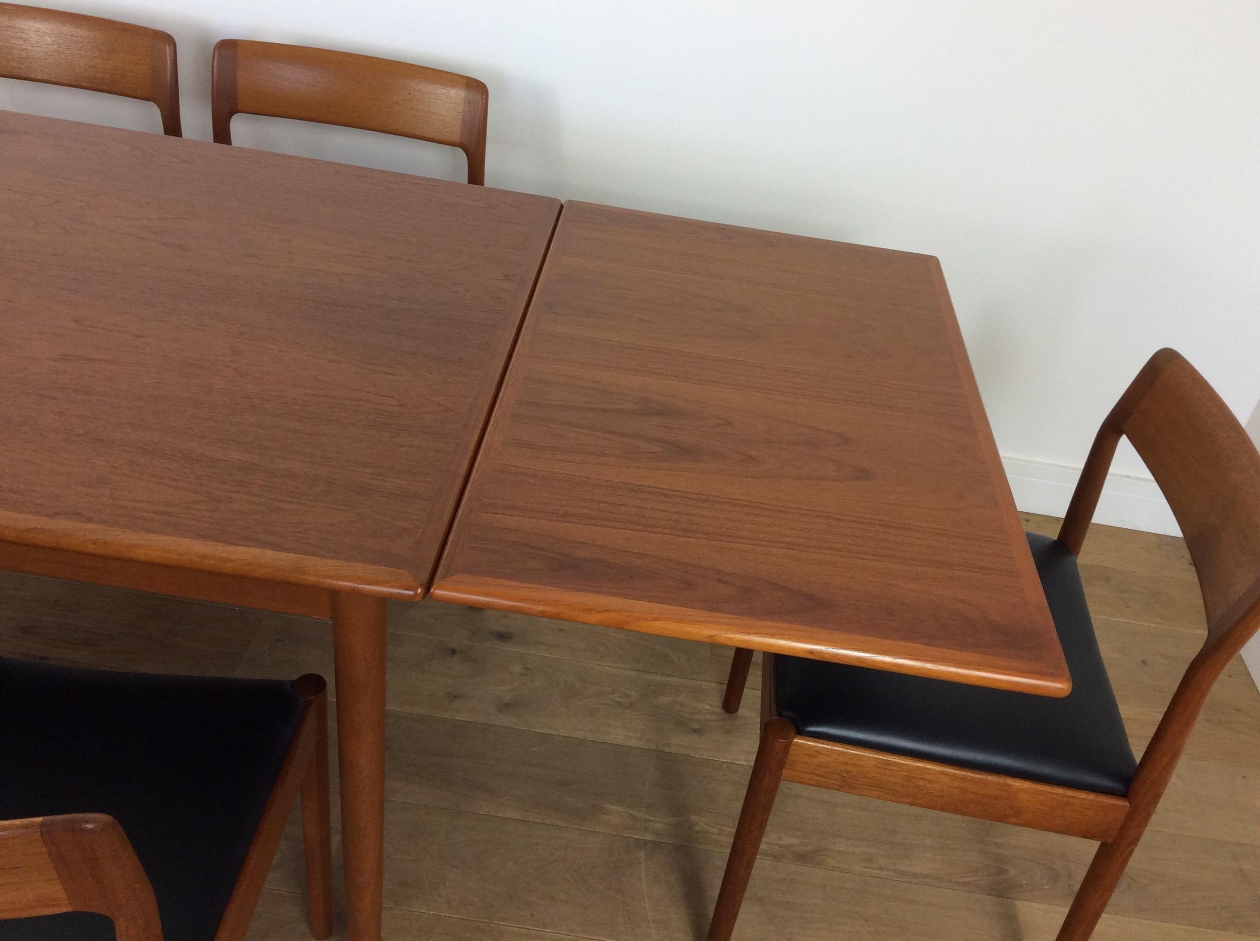 Midcentury Moller Dining Table and Chairs 2
