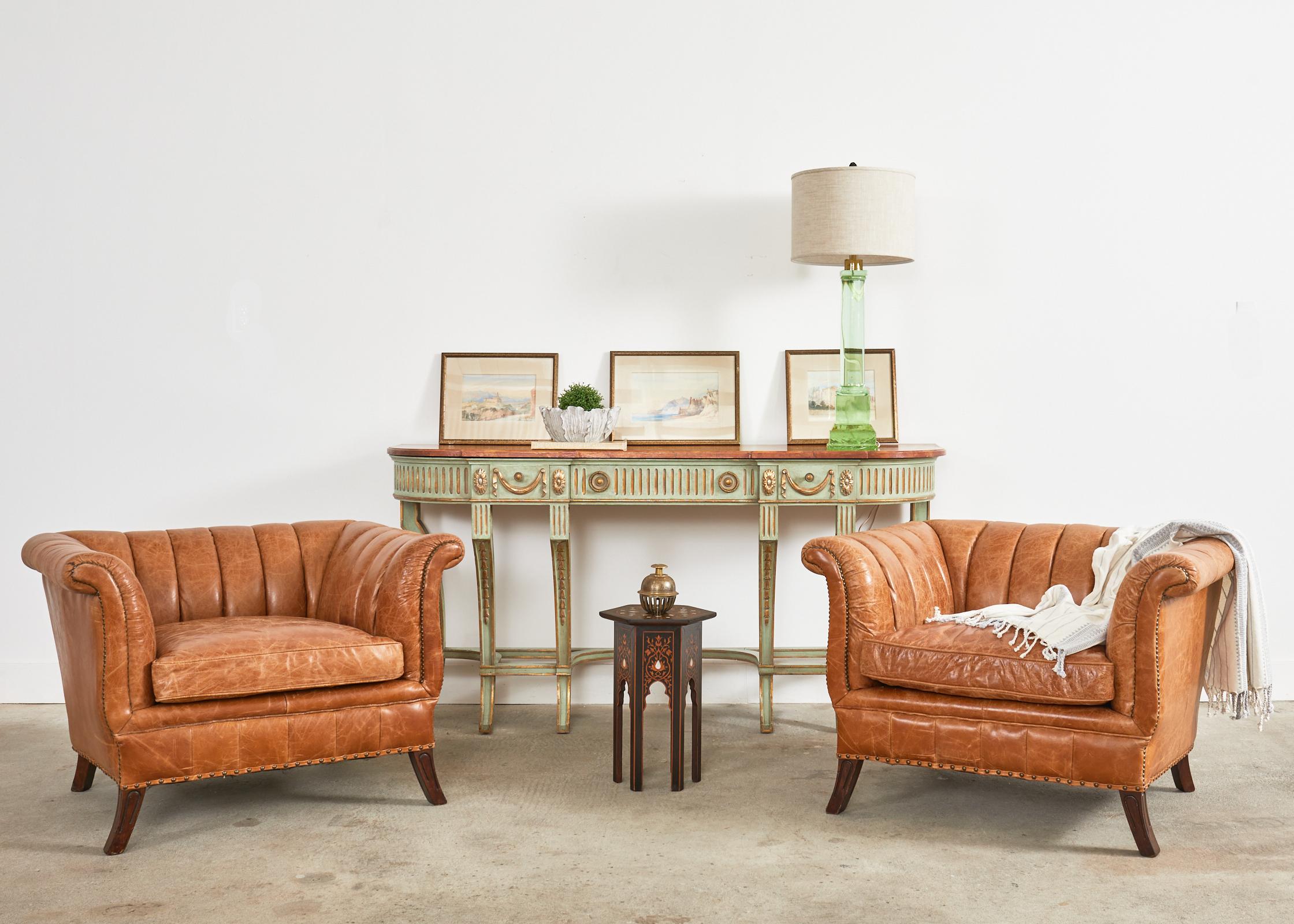 Hexagonal Mid-Century Modern Moroccan side table or drink table made in the Moorish taste. The table features an inlaid top centered with a star motif bordered with floral vine patterns. The inlay is intricately crafted with thread patterns and is