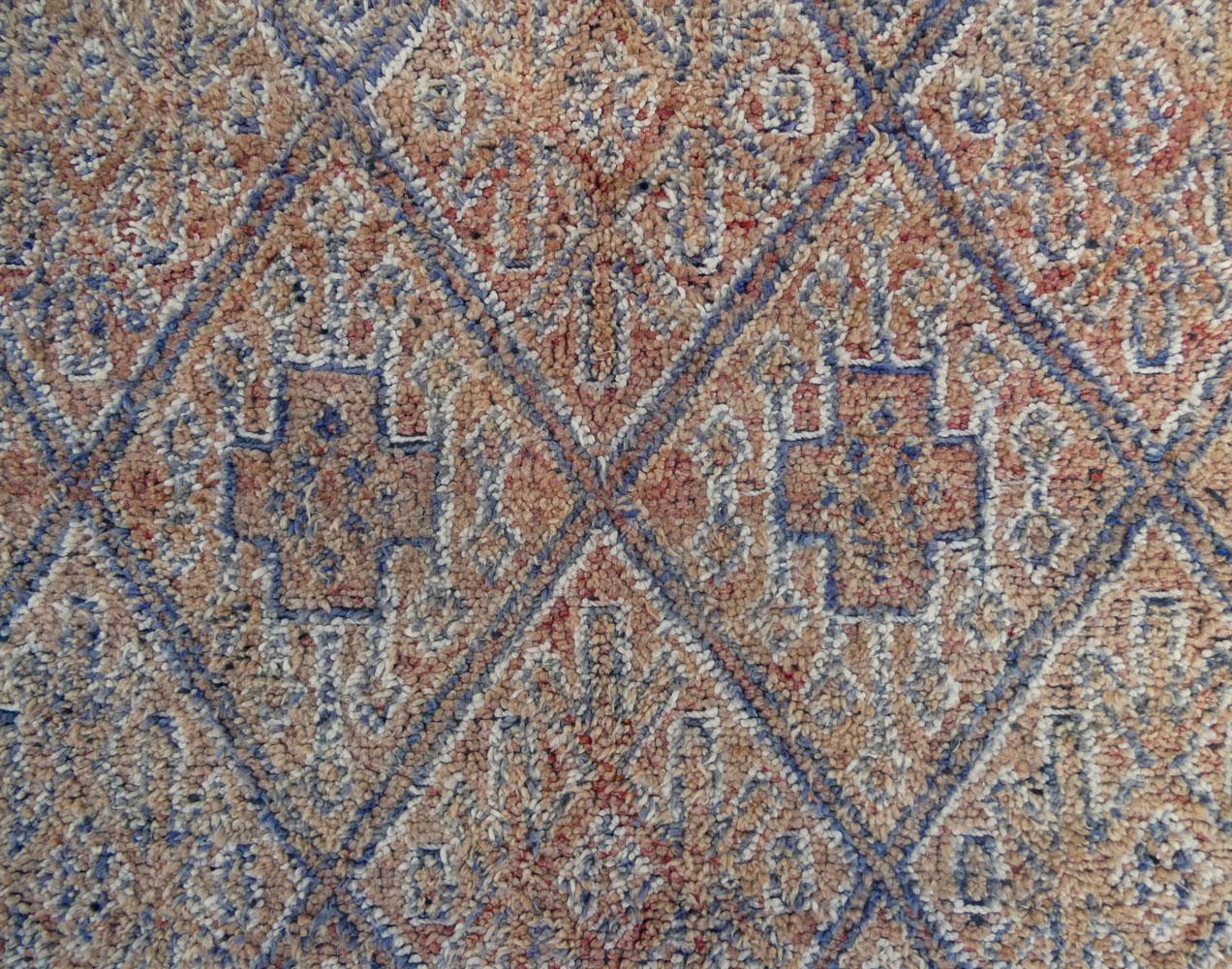 Tribale Tappeto Beni Mguild marocchino di metà secolo  6'5 x 9'5 in vendita