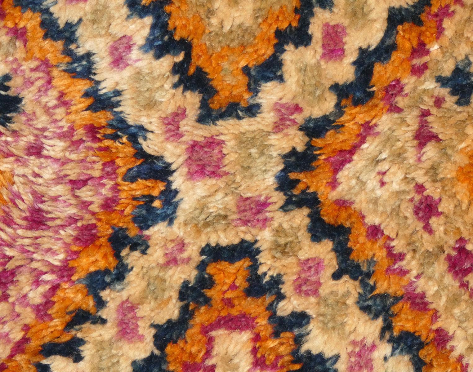 Midcentury Moroccan Beni M'Guild Wool Rug 6'3 x 12' For Sale 6