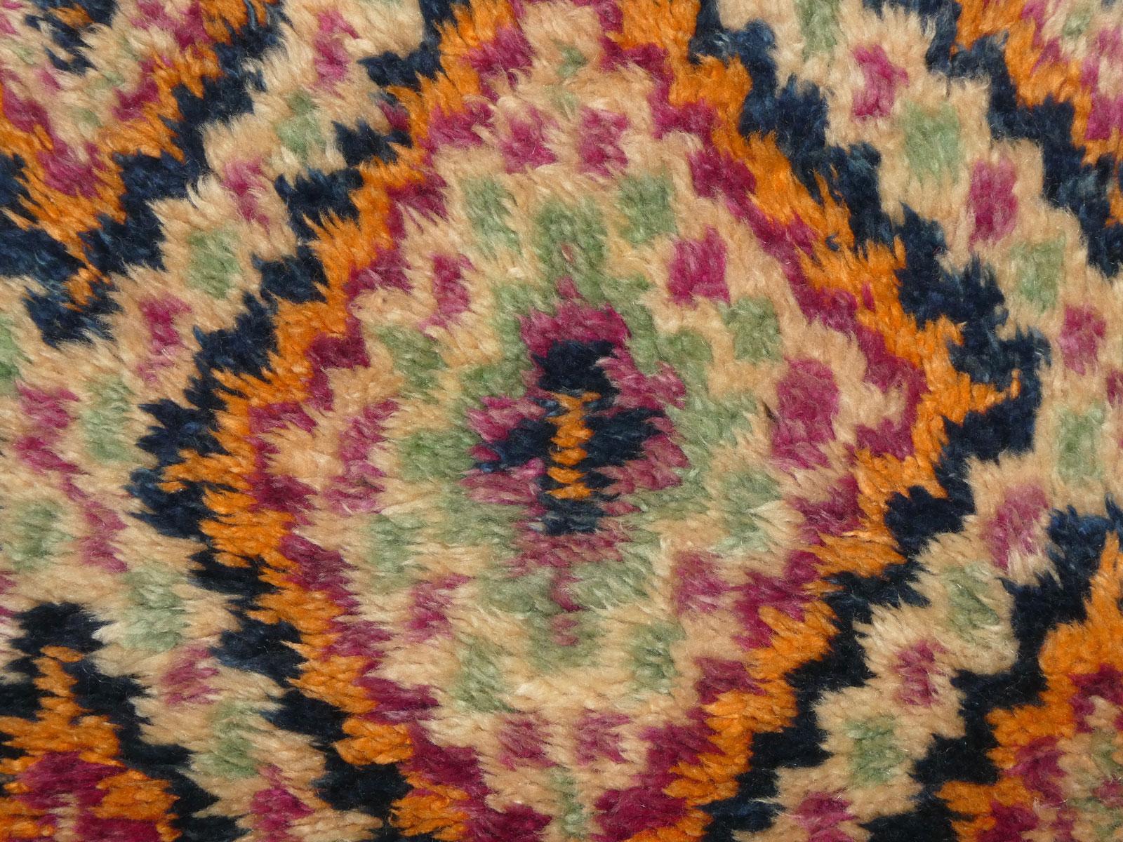 Midcentury Moroccan Beni M'Guild Wool Rug 6'3 x 12' For Sale 7
