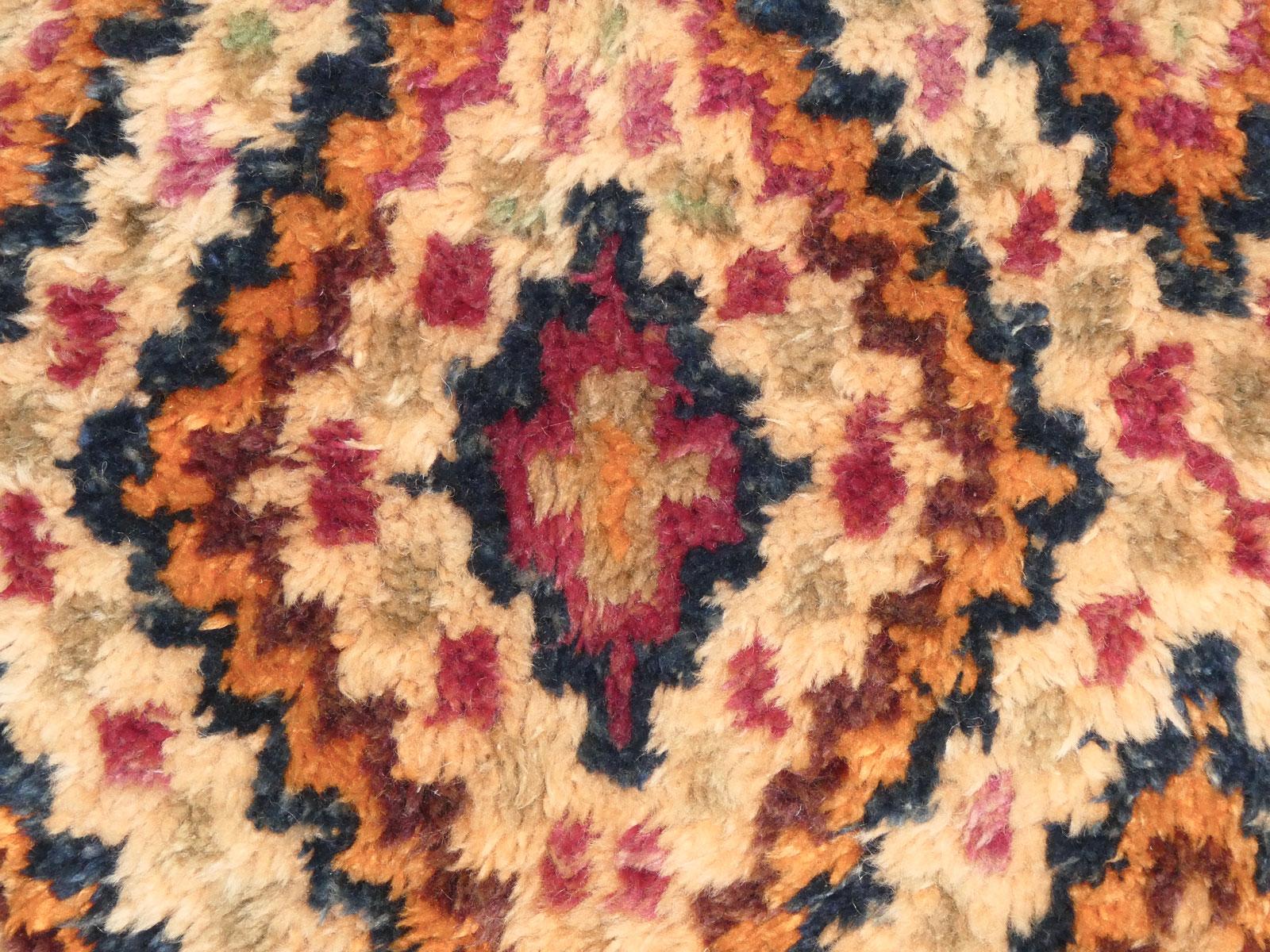 Late 20th Century Midcentury Moroccan Beni M'Guild Wool Rug 6'3 x 12' For Sale