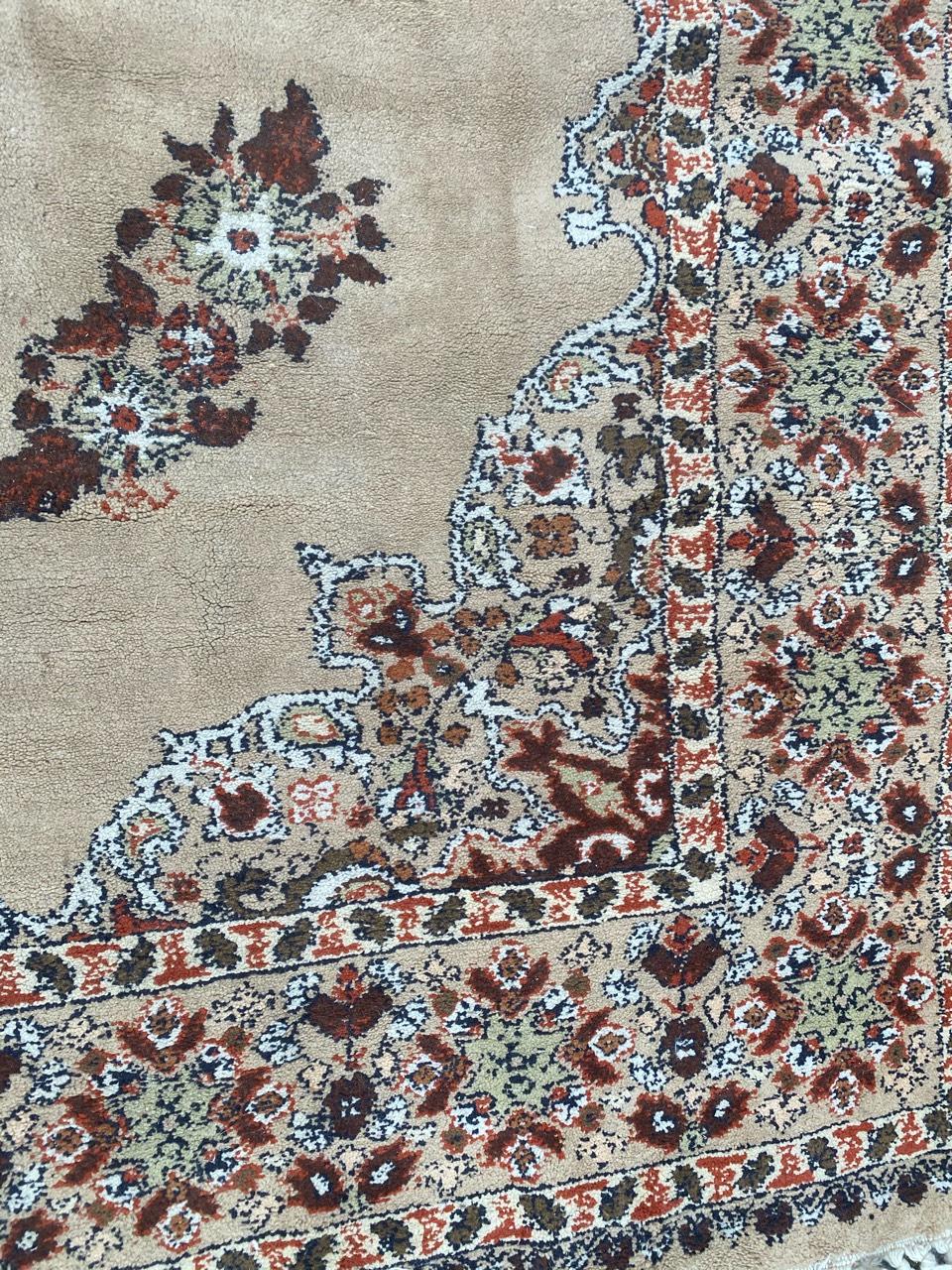 Hand-Knotted Bobyrug’s Midcentury Moroccan Berbere Rug For Sale