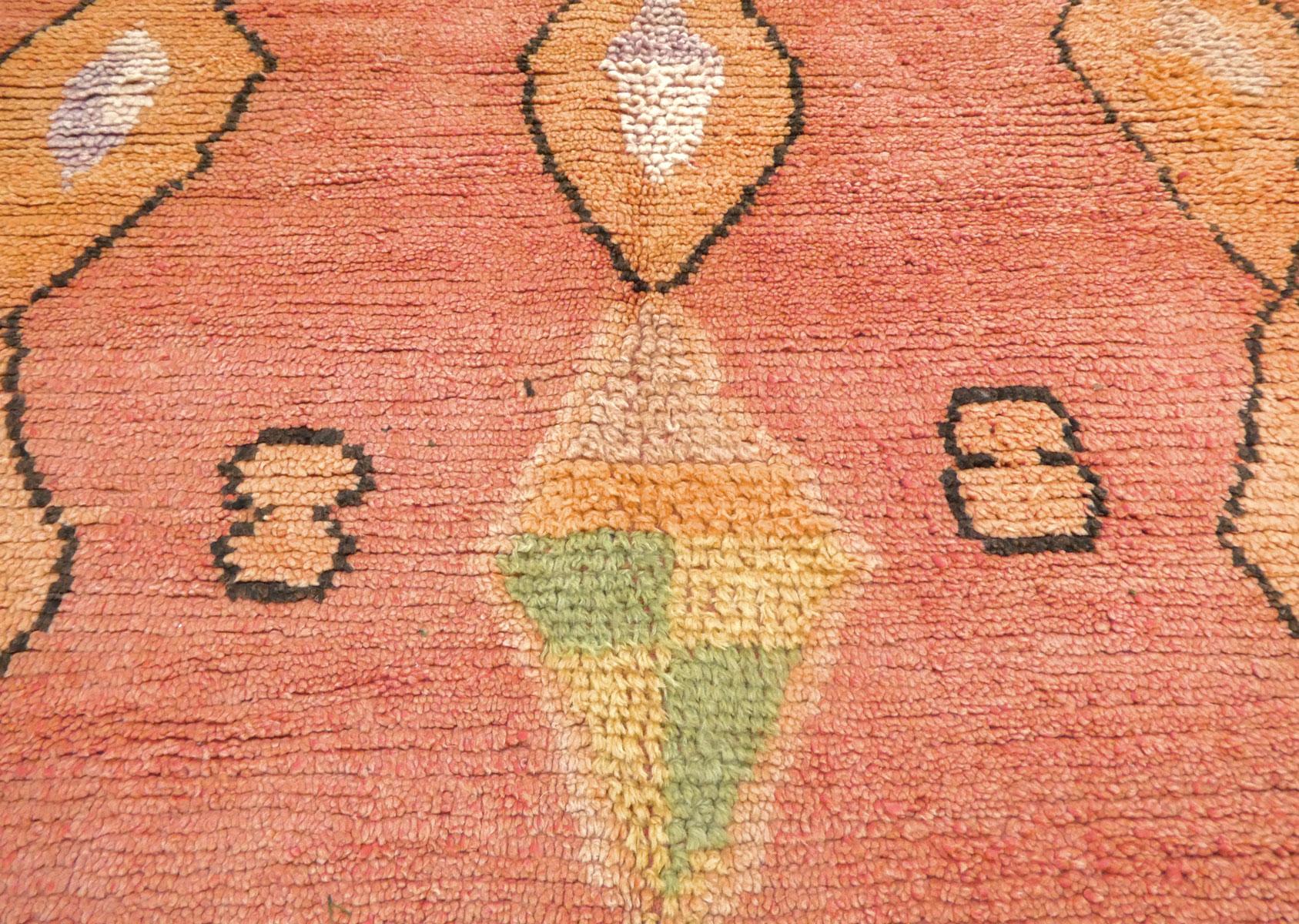Tappeto in terracotta Boujad marocchino di metà secolo in vendita 1
