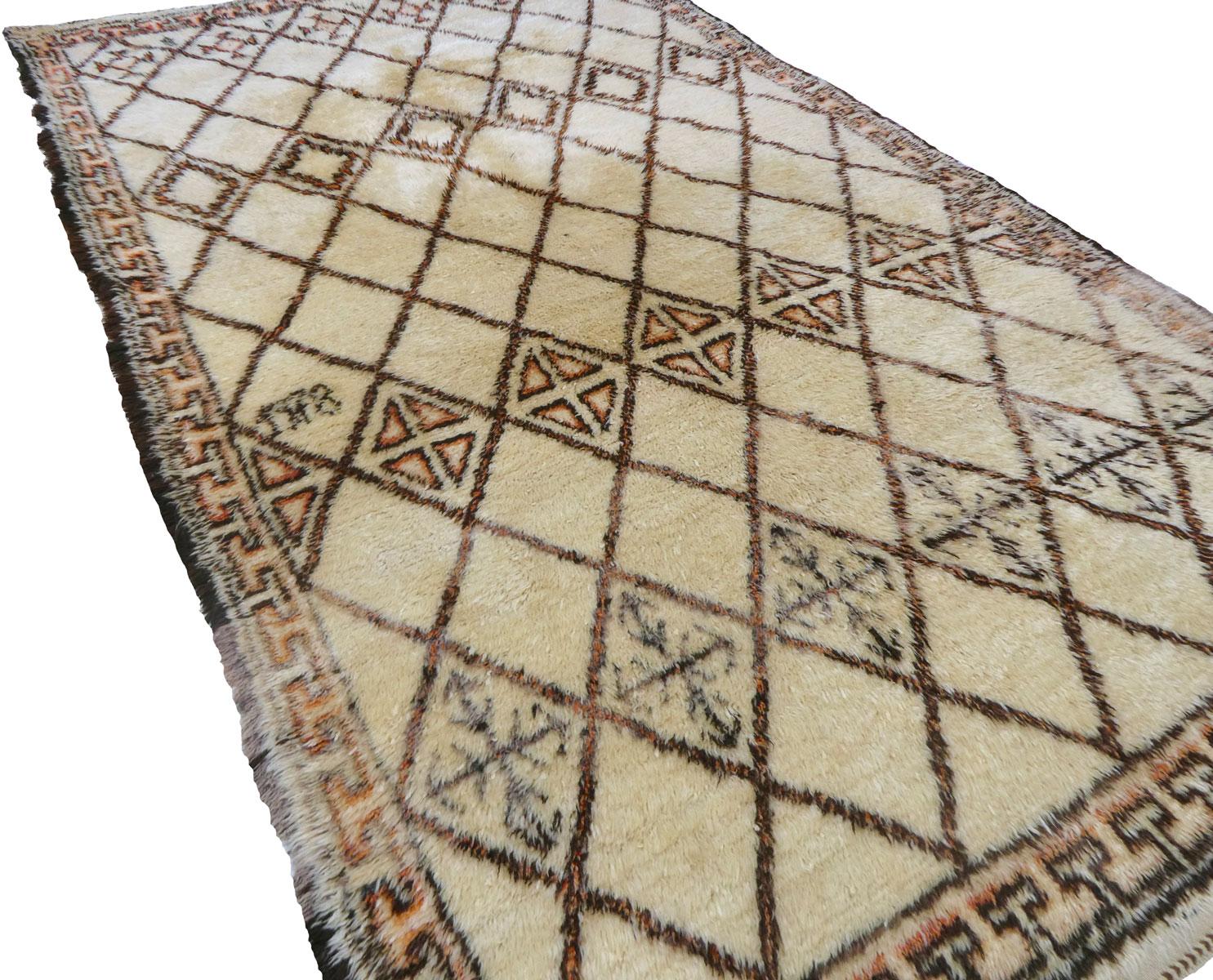 Tappeto Marmoucha marocchino del Medioevo 6'4 X 11'5 in vendita 4