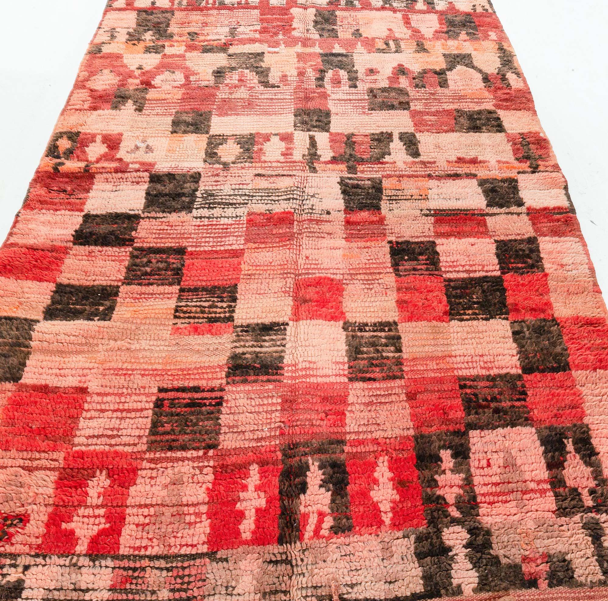 Tribal Midcentury Moroccan Rug For Sale